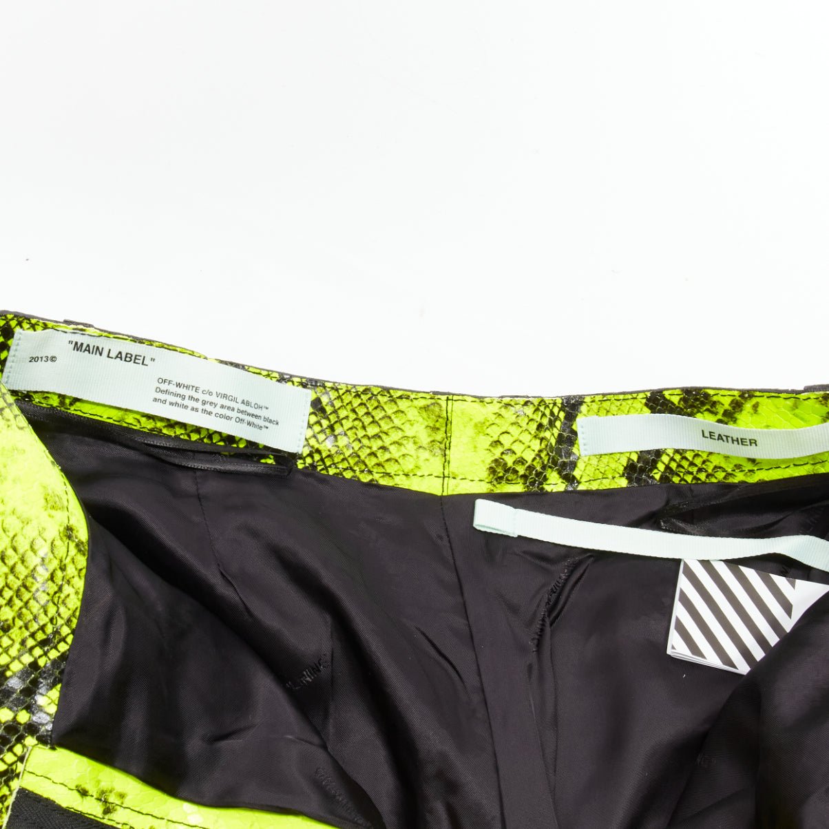 Off-white Neon Leather Pants - Image 11