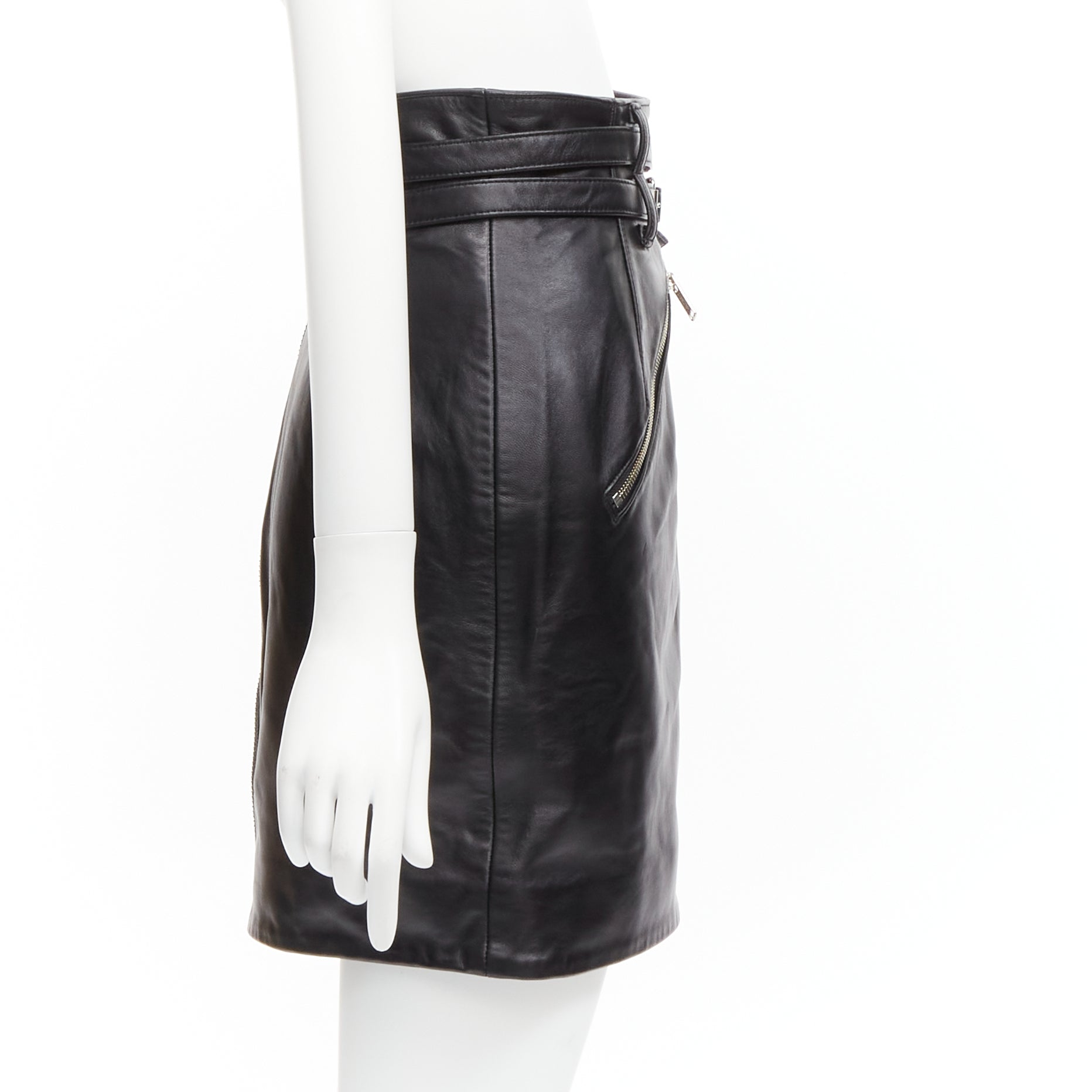 Undercover Biker Leather Skirt - 4