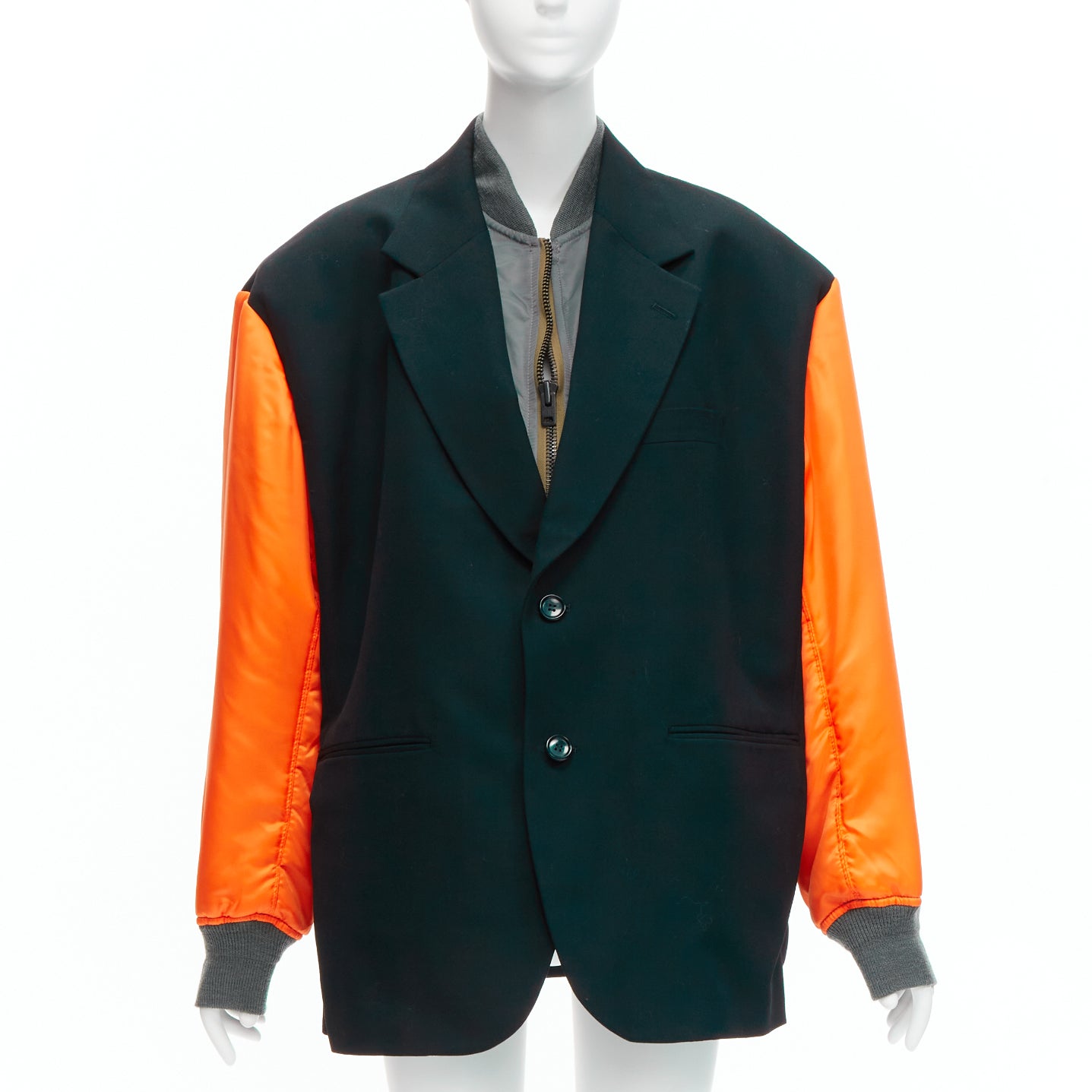 Junya Watanabe Deconstructed Bomber Blazer - Back view