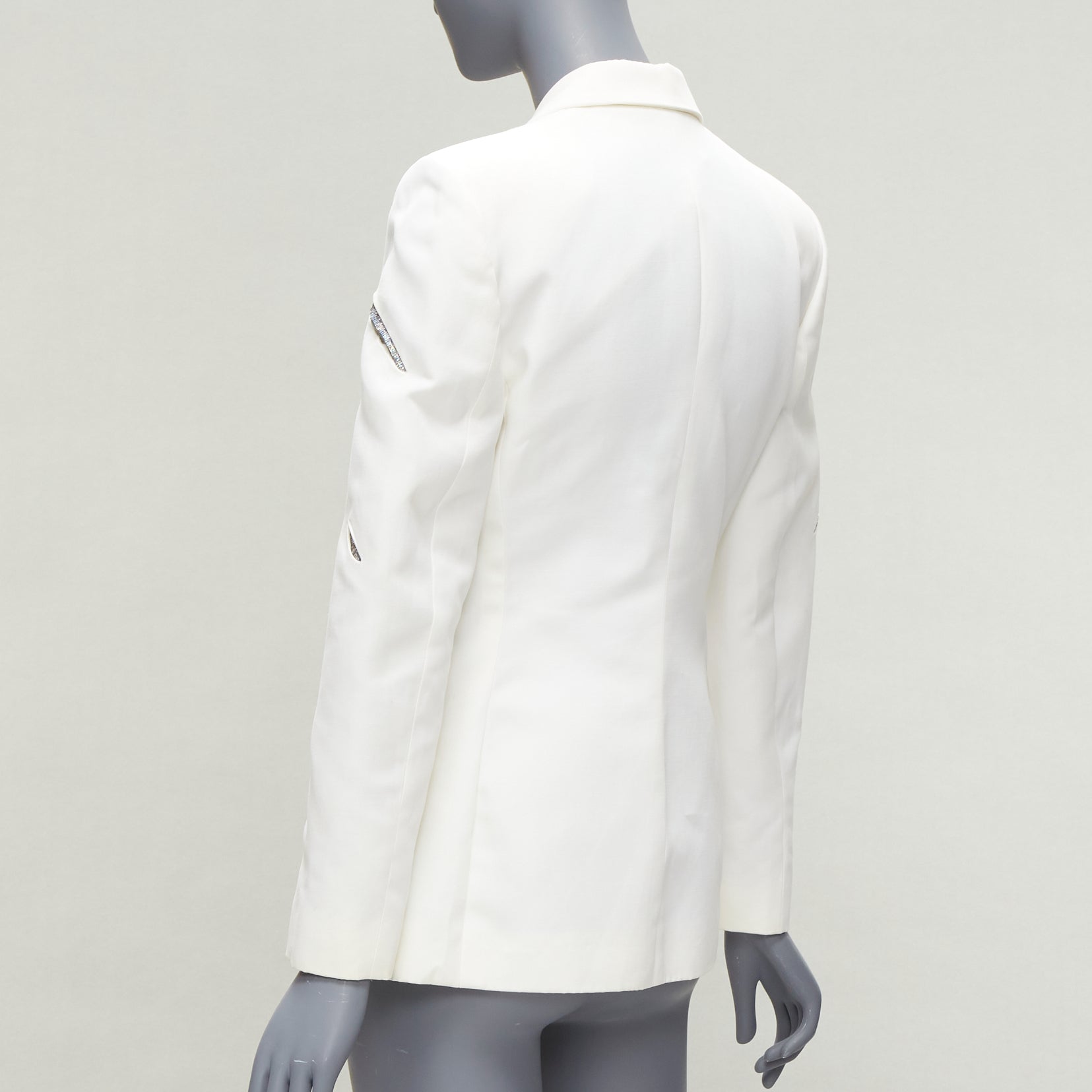 Gianni Versace White Sequins Blazer - Detail 2