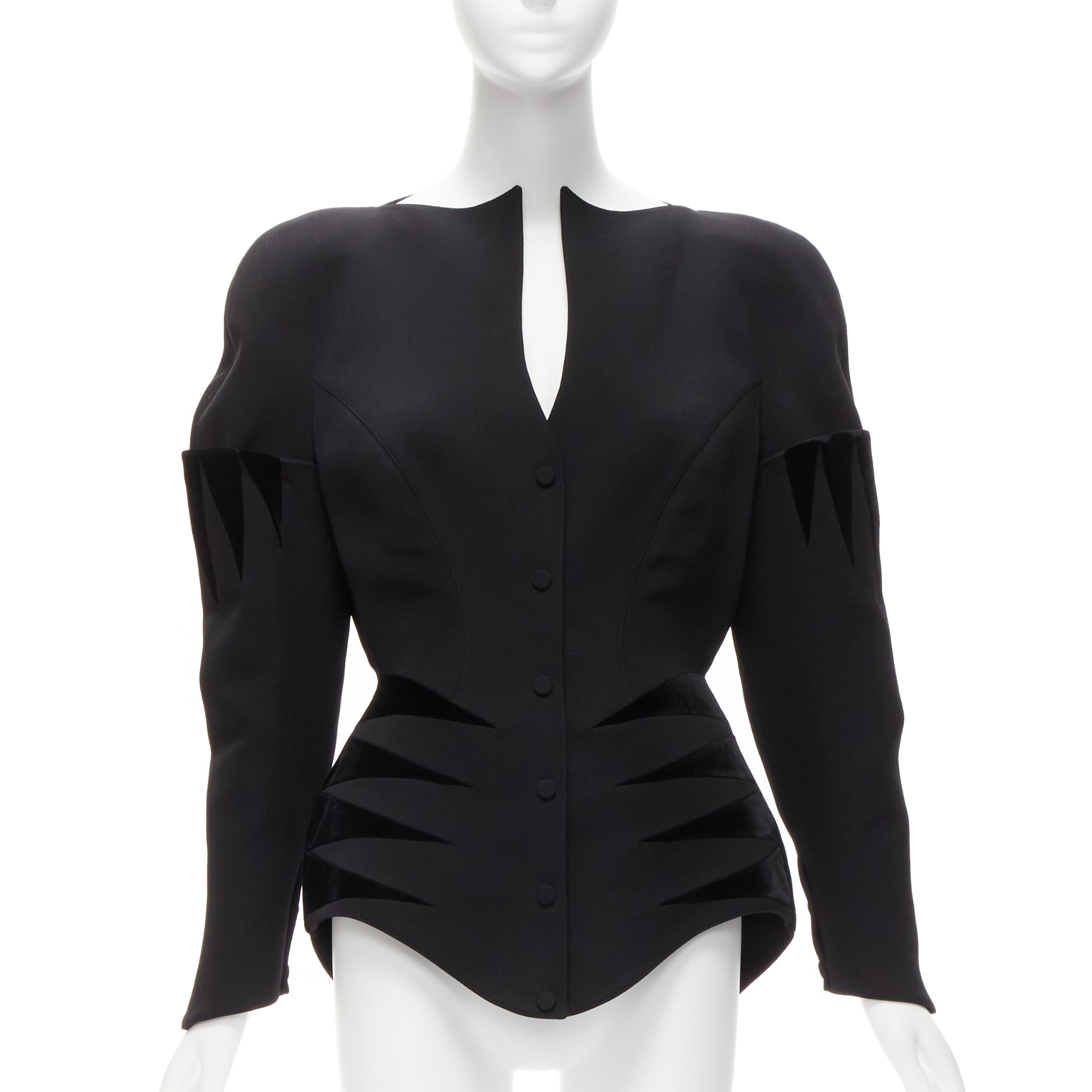 Thierry Mugler Velvet Peplum Jacket
