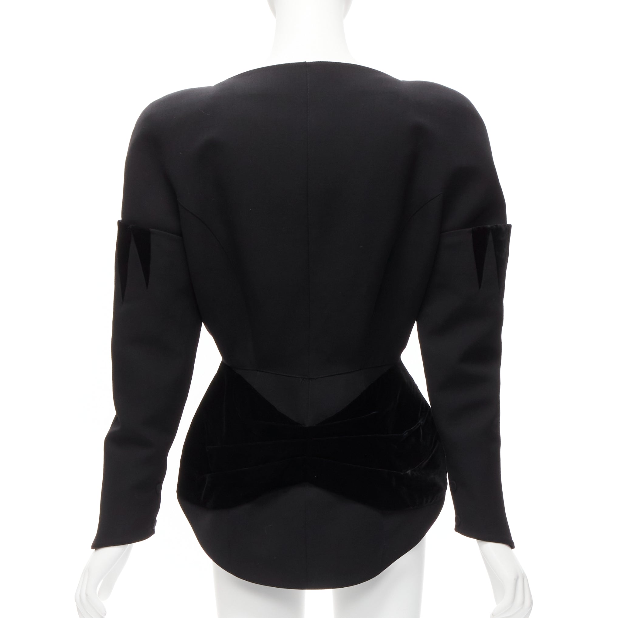 Thierry Mugler Velvet Peplum Jacket - Side view