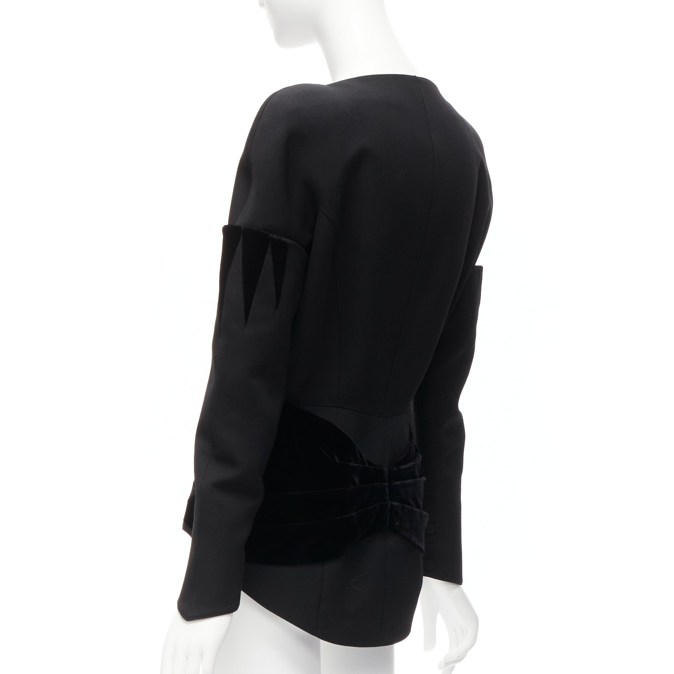 Thierry Mugler Velvet Peplum Jacket - Detail 1