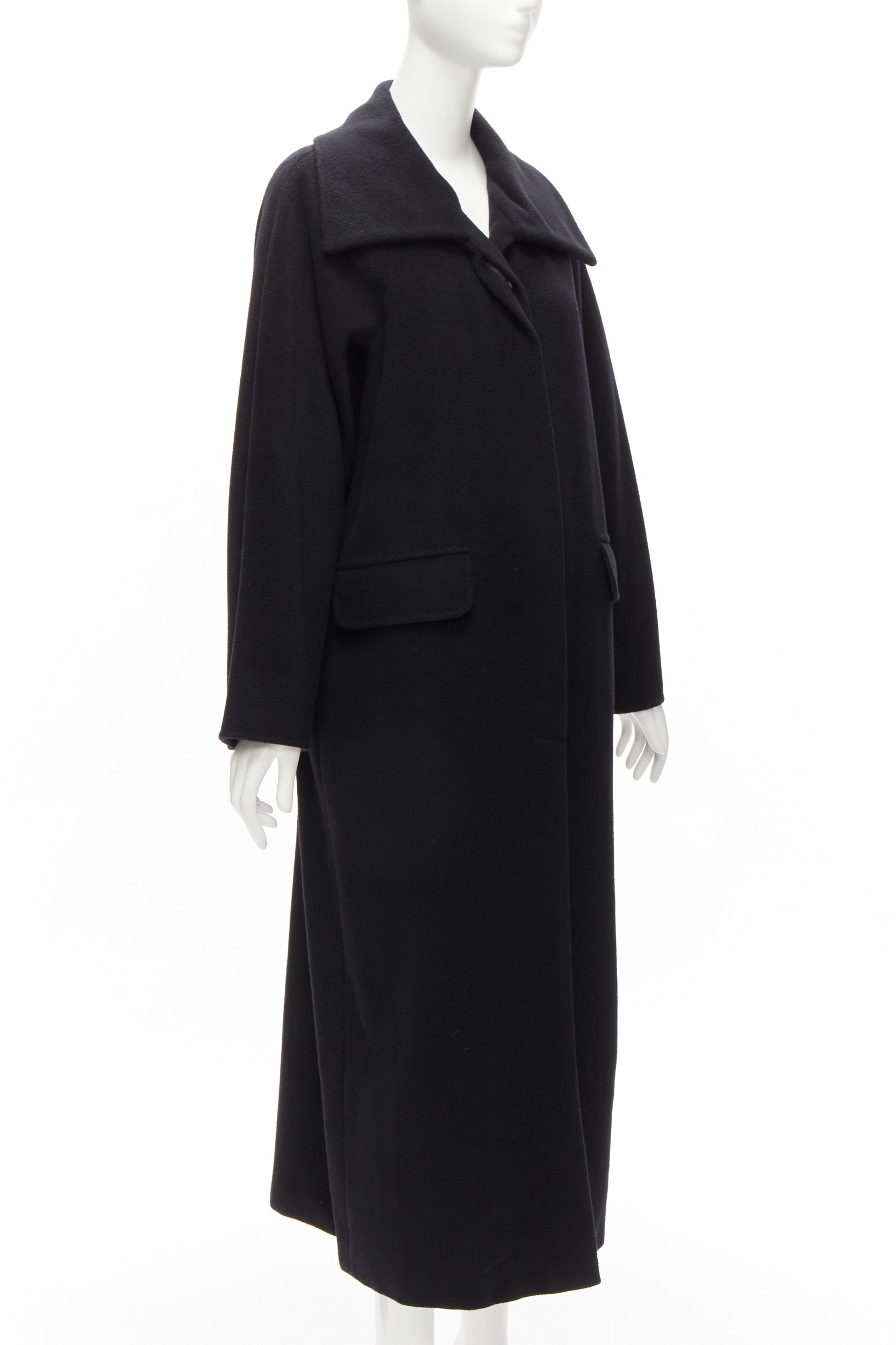 Max Mara Black Wool Coat - Image 6