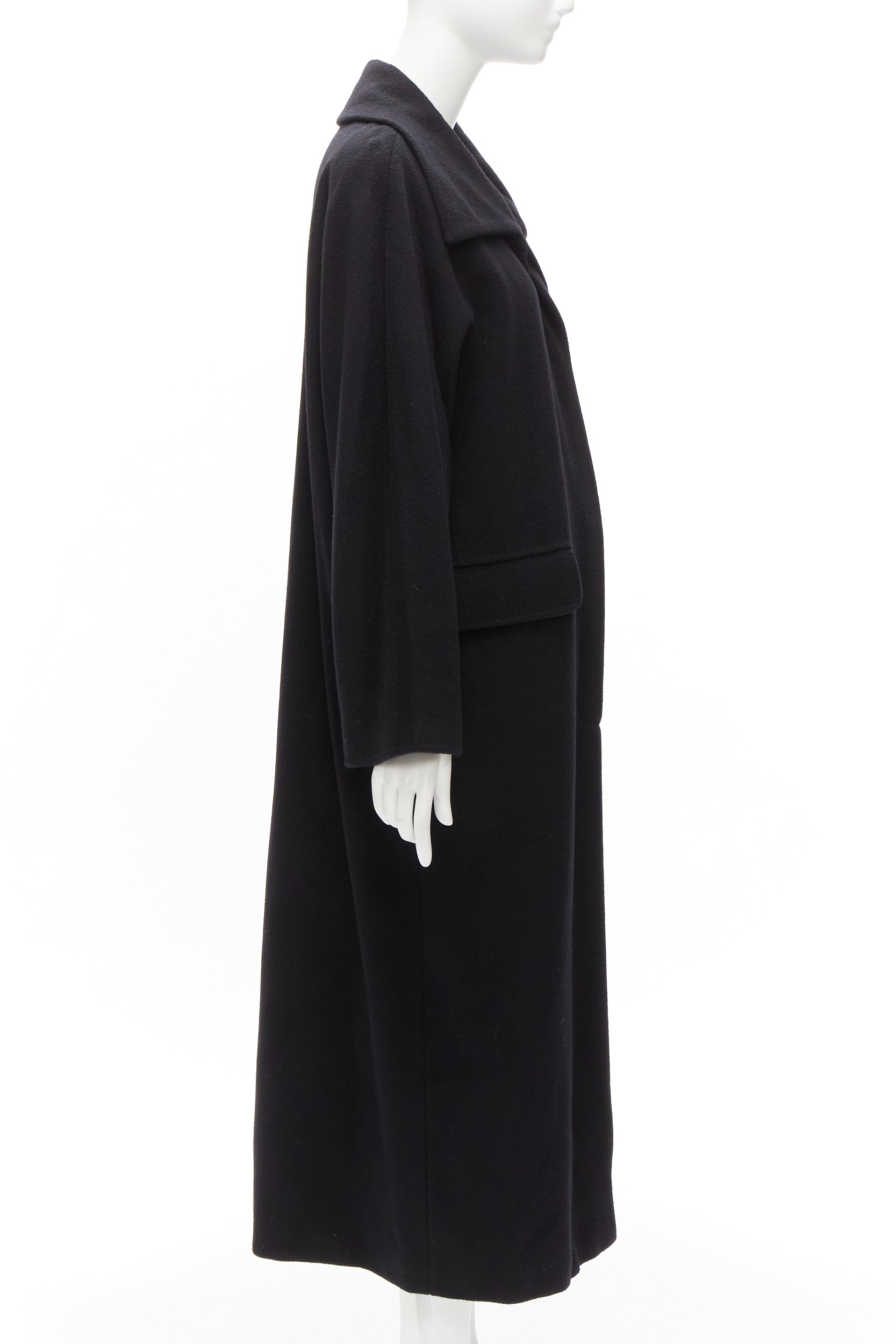 Max Mara Black Wool Coat - 4