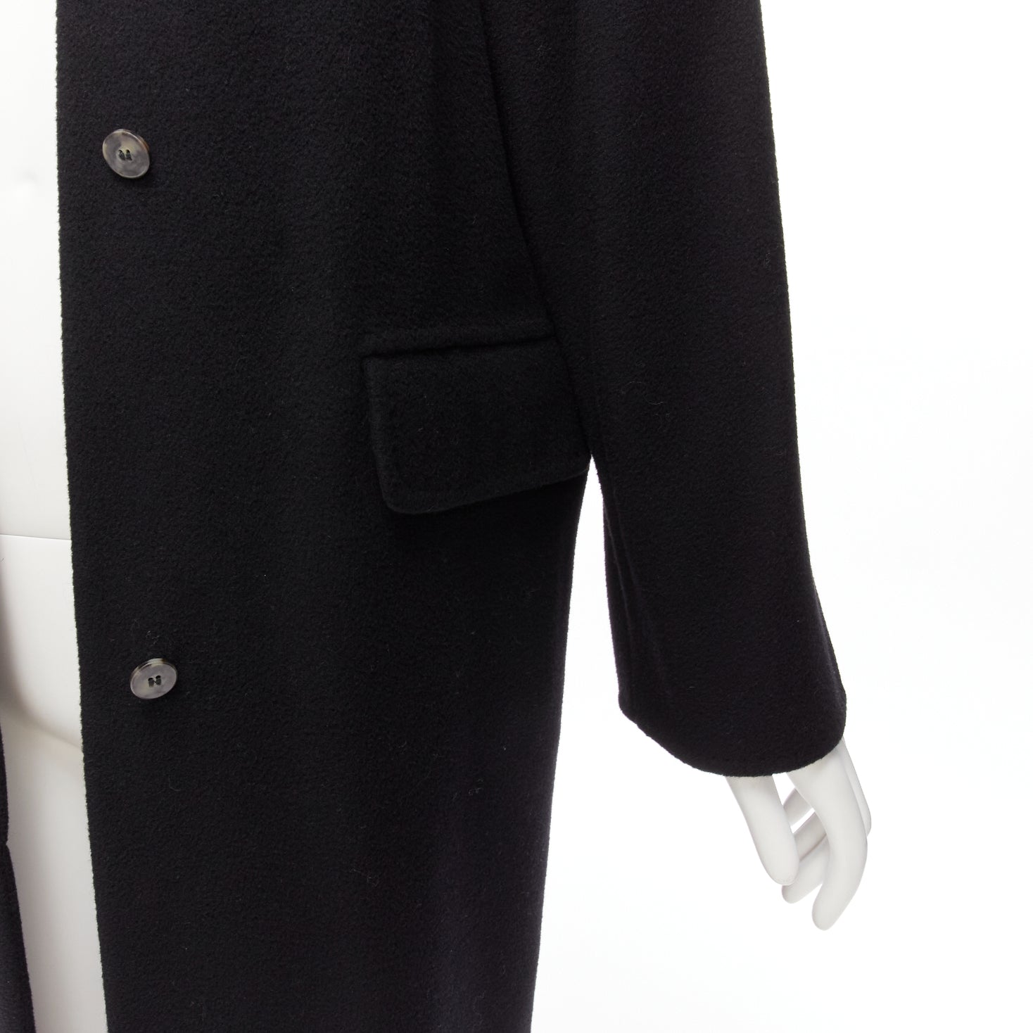 Max Mara Black Wool Coat - Image 10