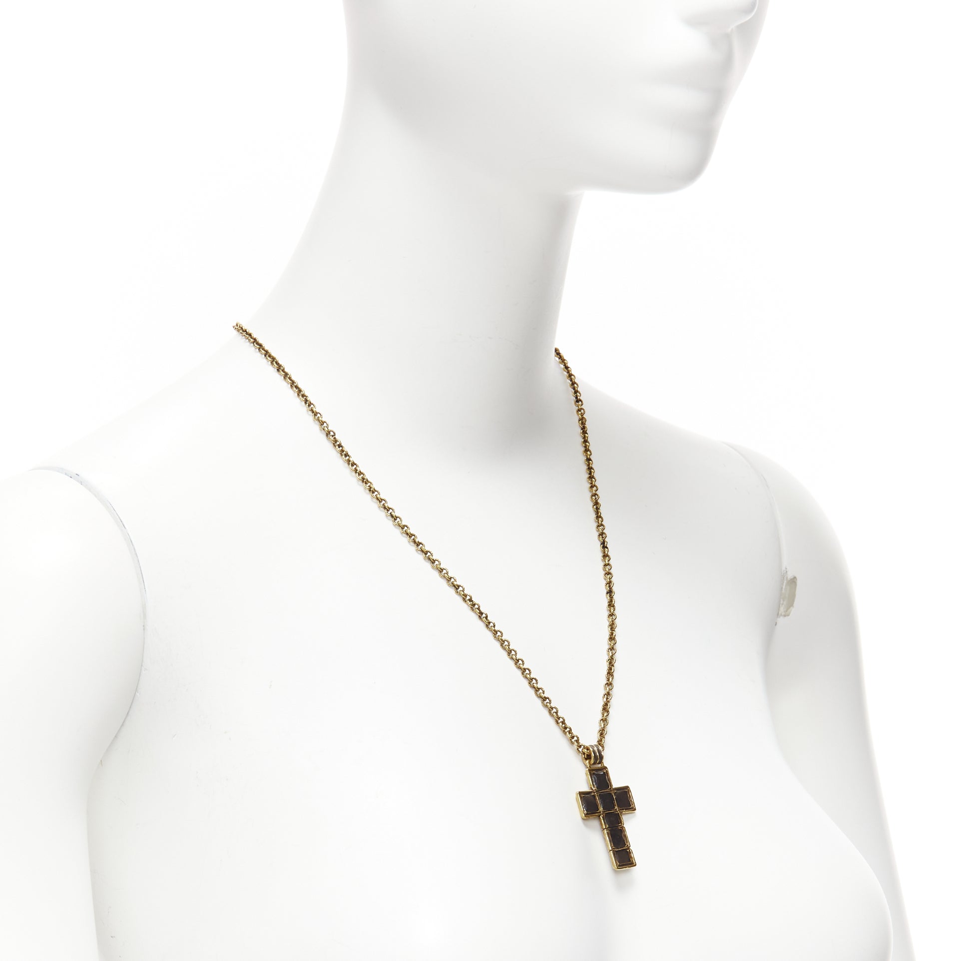 Gucci Cross Charm Necklace - Image 6