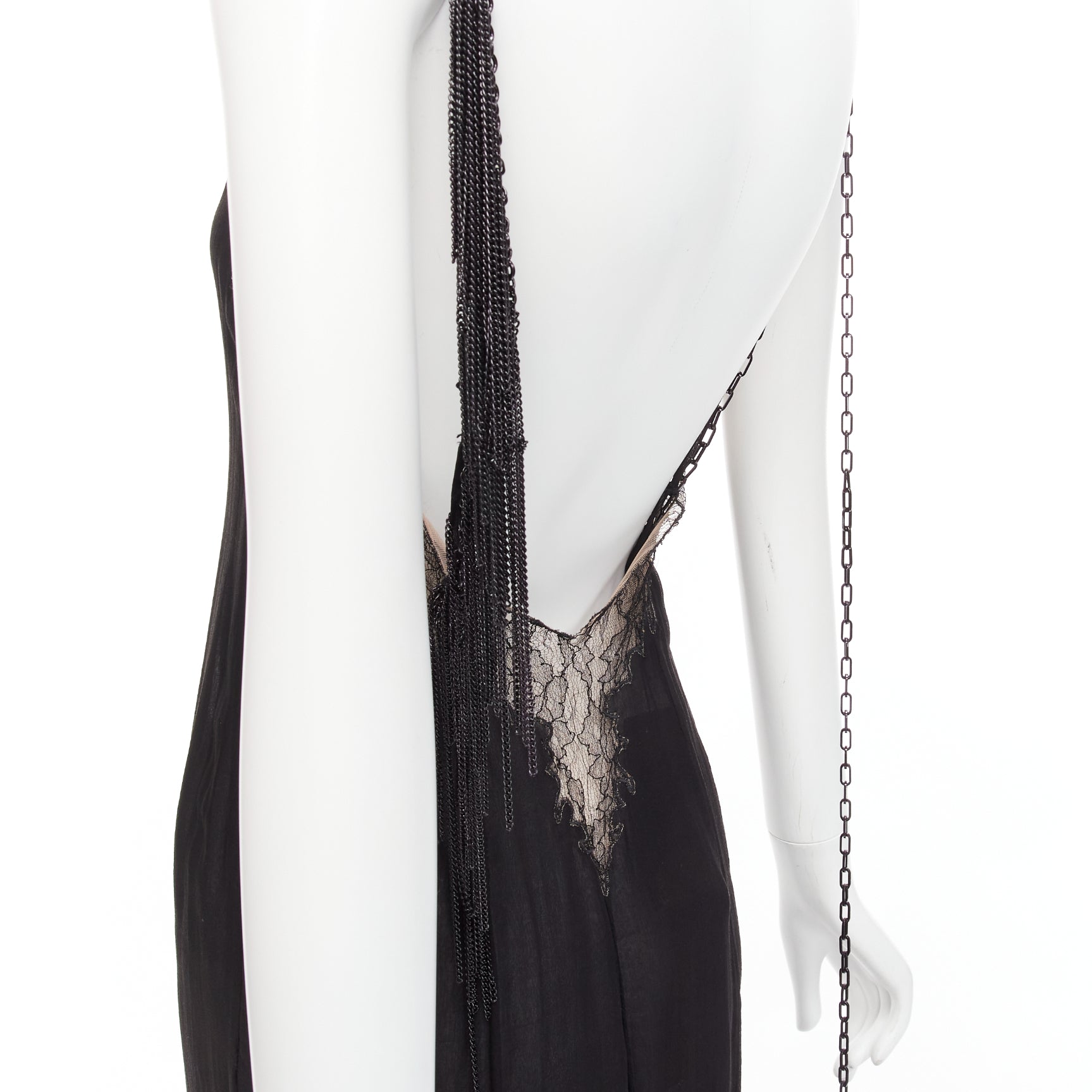 Gianni Versace Punk Chain Gown - Back view