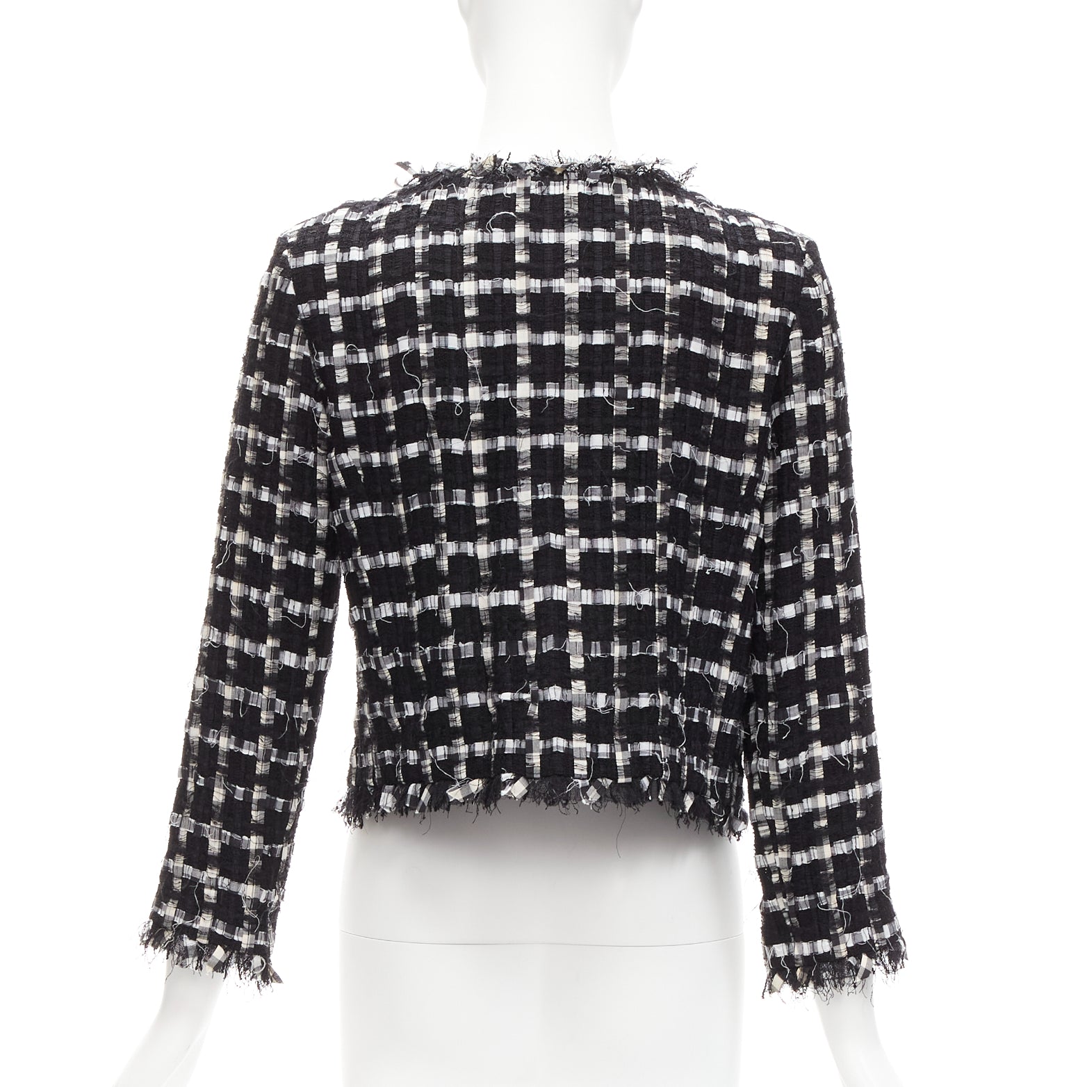 Chanel Frayed Check Jacket - Detail 1