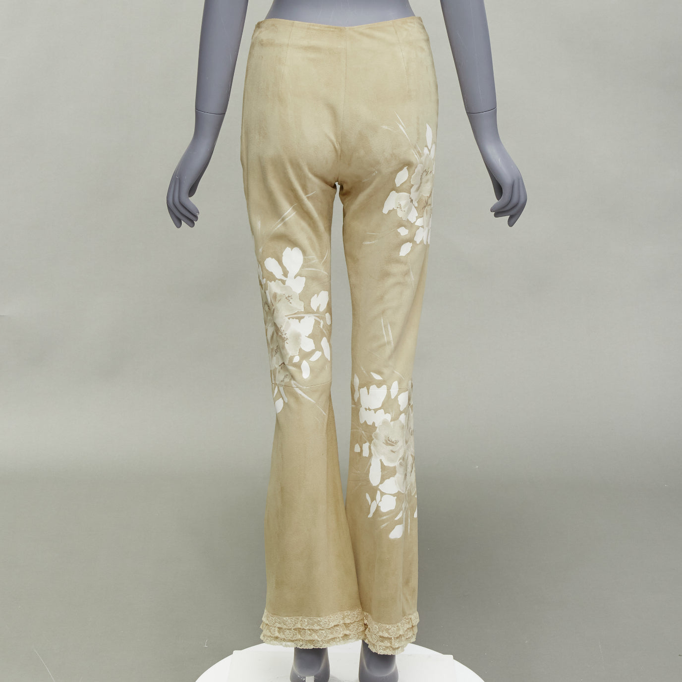 Valentino Garavani Painted Suede Pants - Side view