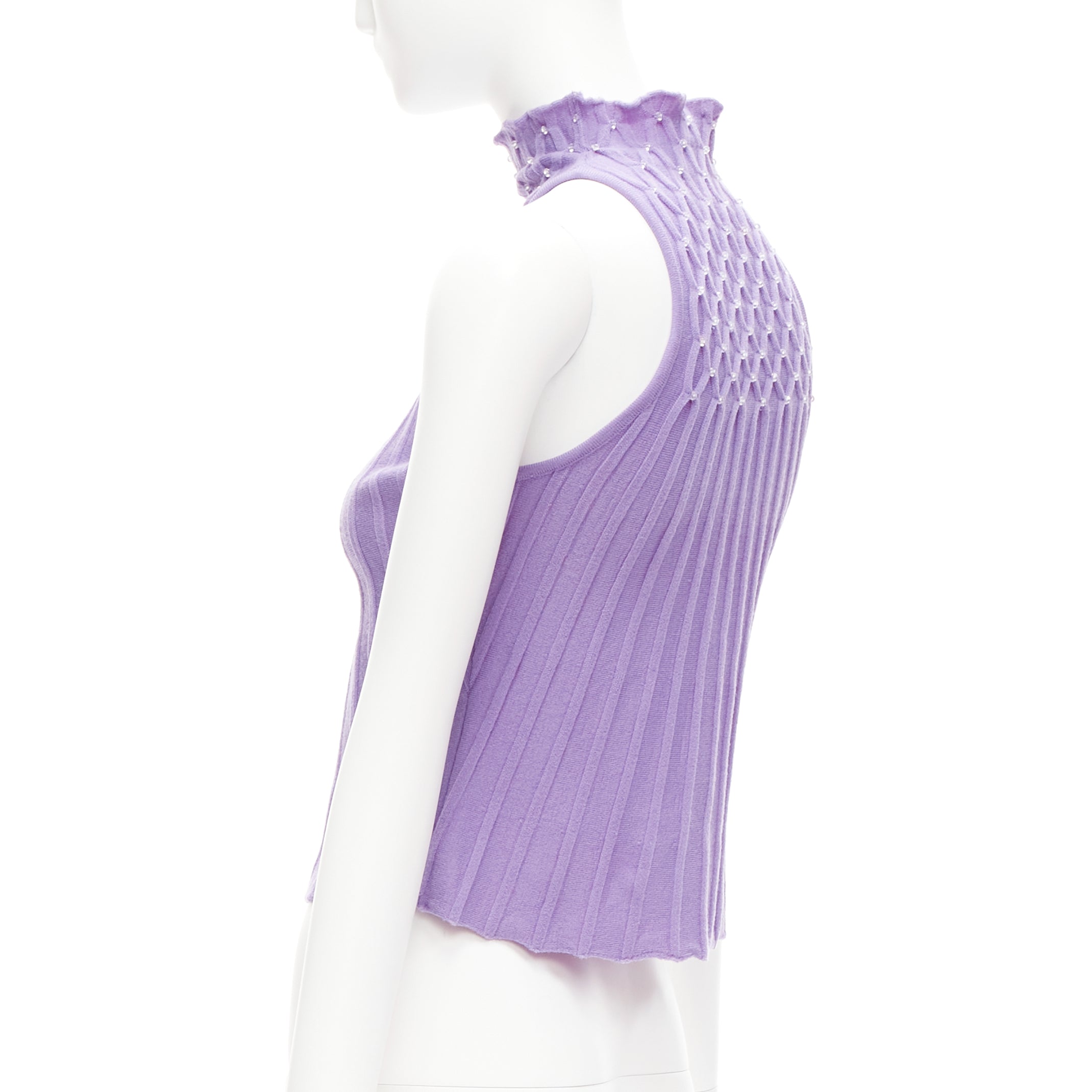 Gianni Versace Bead Crop Turtleneck - Detail 1