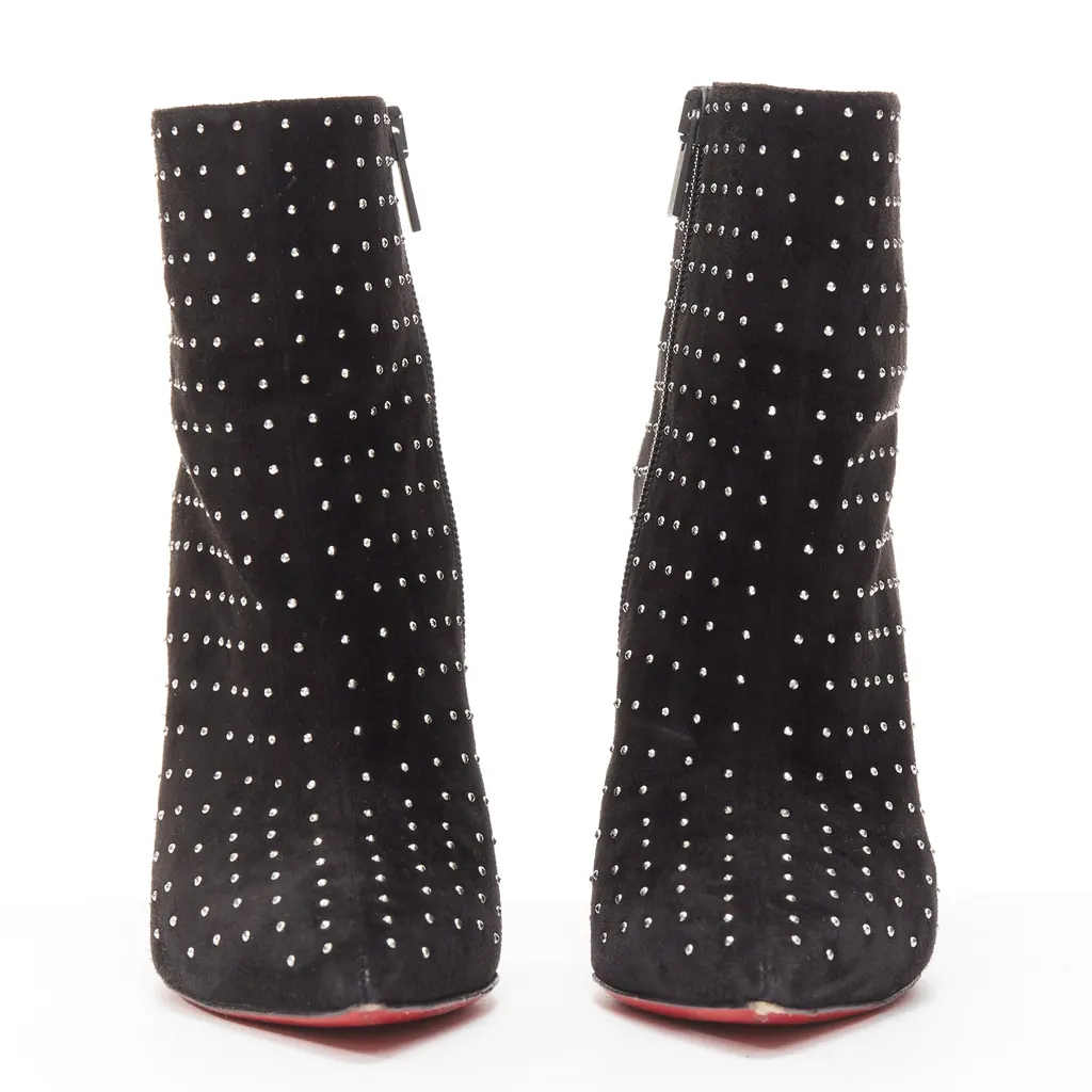 Christian Louboutin So Kate Booty Black Suede Never worn - Inside View