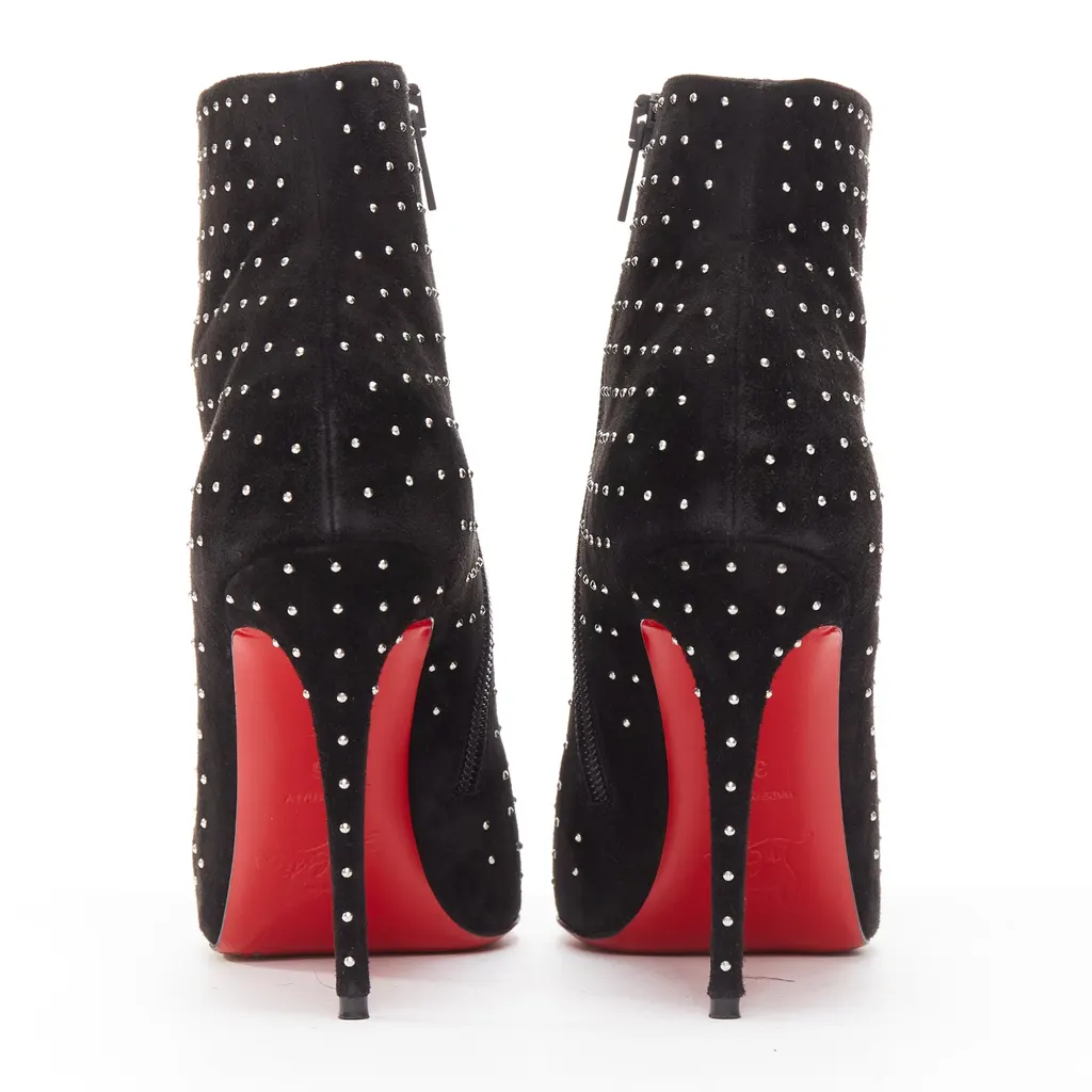 Christian Louboutin So Kate Booty Black Suede Never worn - Box View