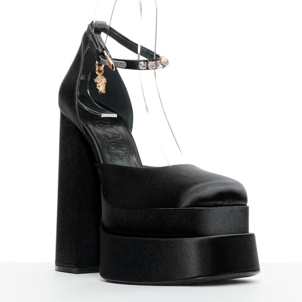 Versace Aevitas Black Platform - Back view
