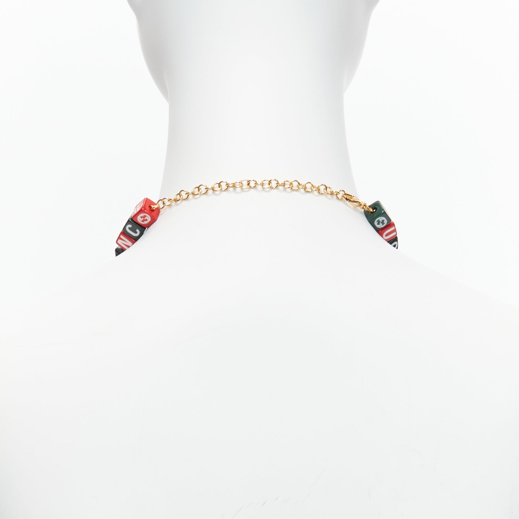 Gucci Hacker Cube Necklace - Side view