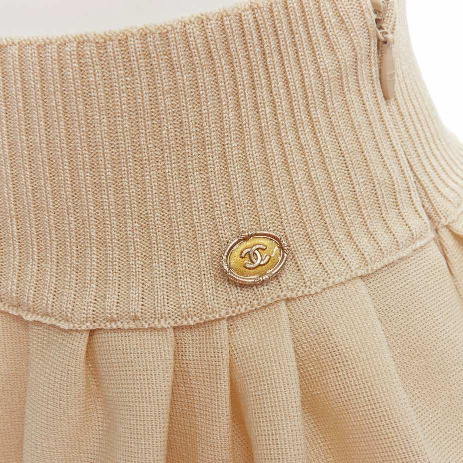 Chanel Logo Button Skirt - Back view