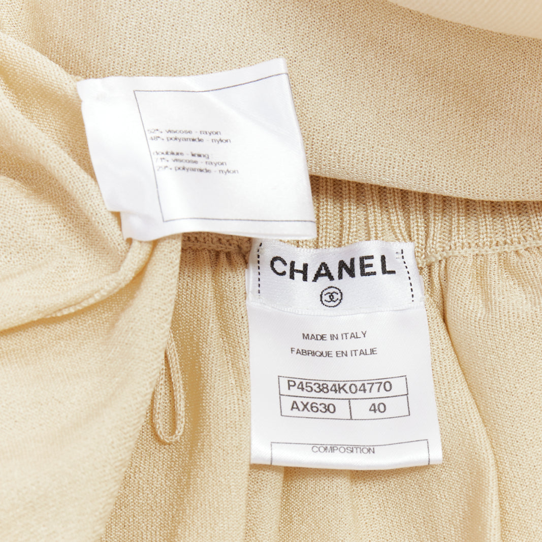 Chanel Logo Button Skirt - Image 11