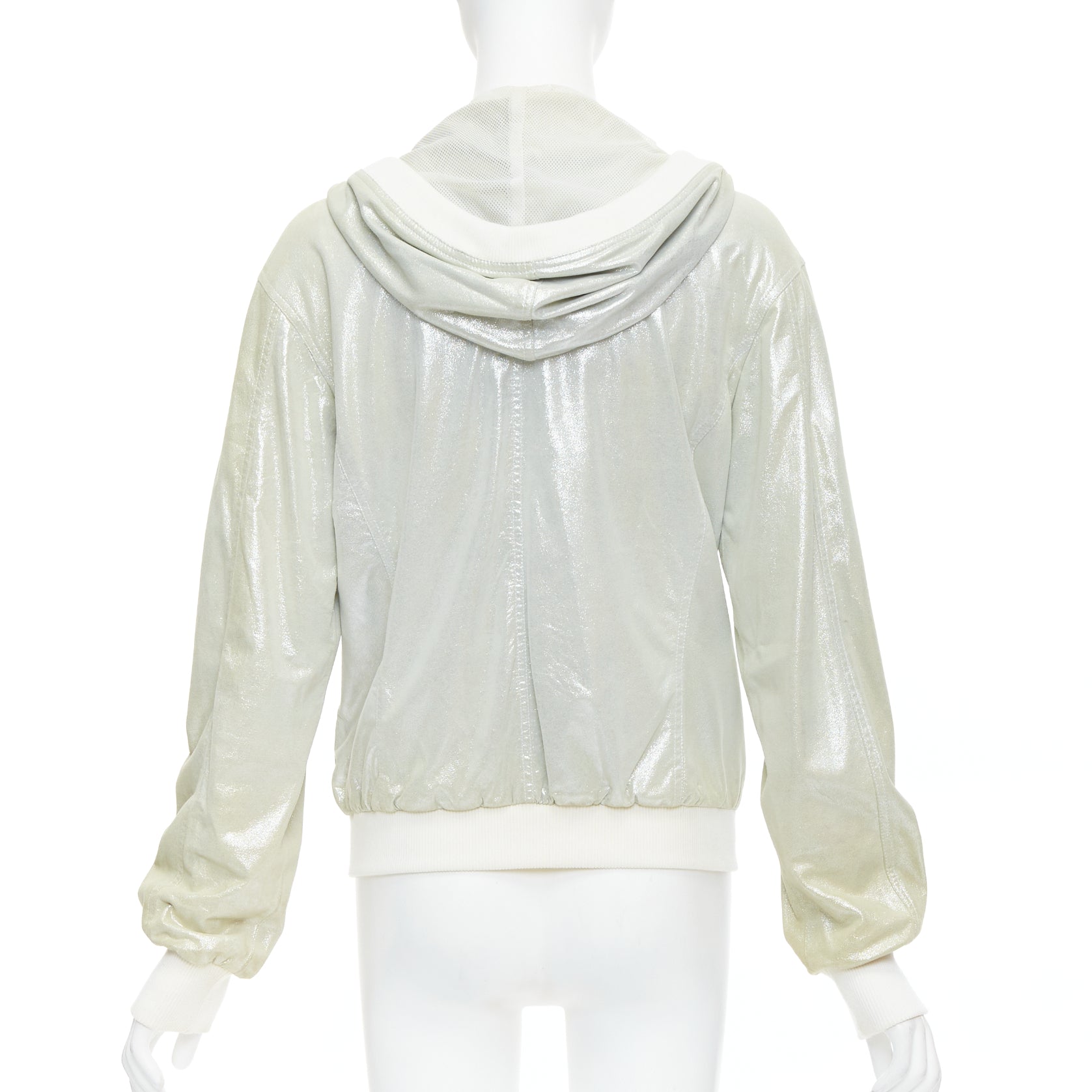 Chanel Metallic Rib Hood Jacket - Detail 1