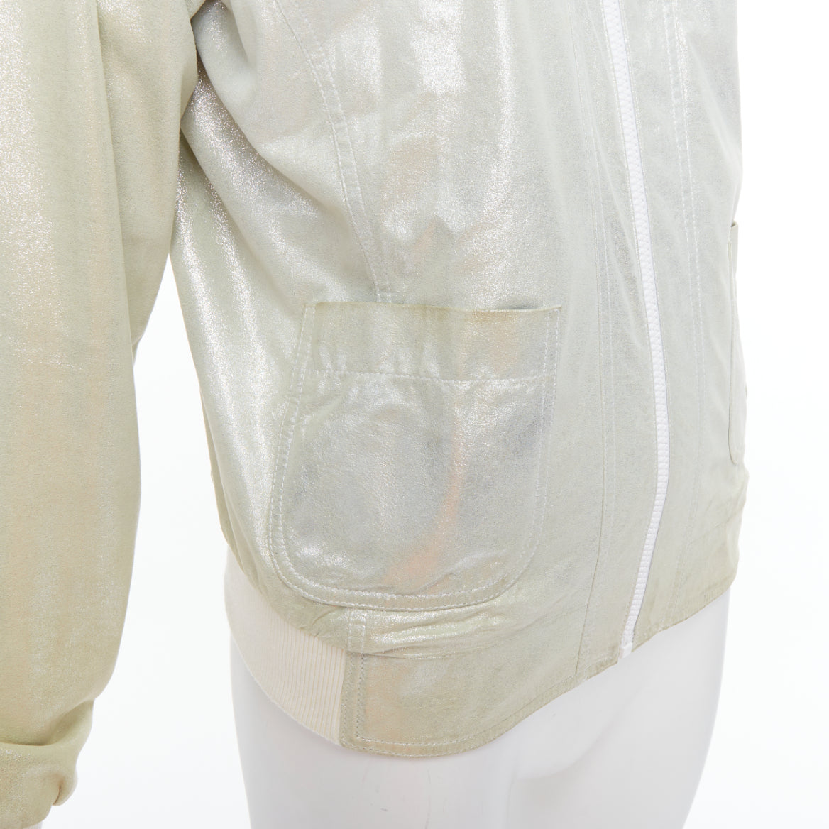 Chanel Metallic Rib Hood Jacket - Image 10