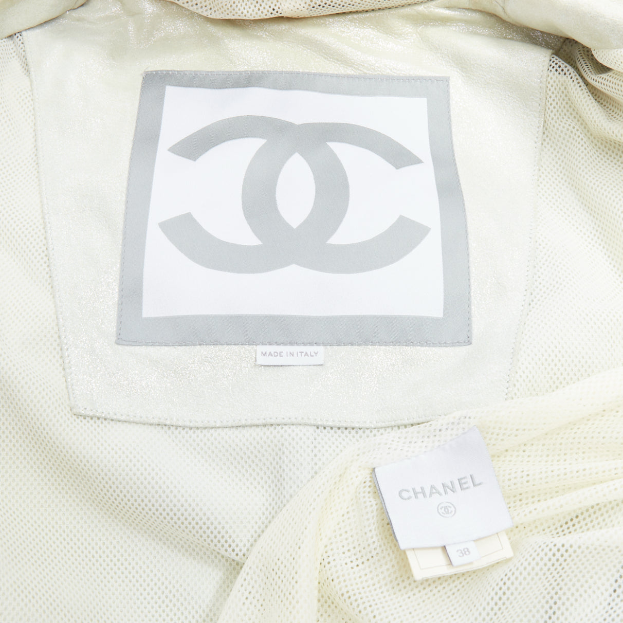 Chanel Metallic Rib Hood Jacket - Image 12