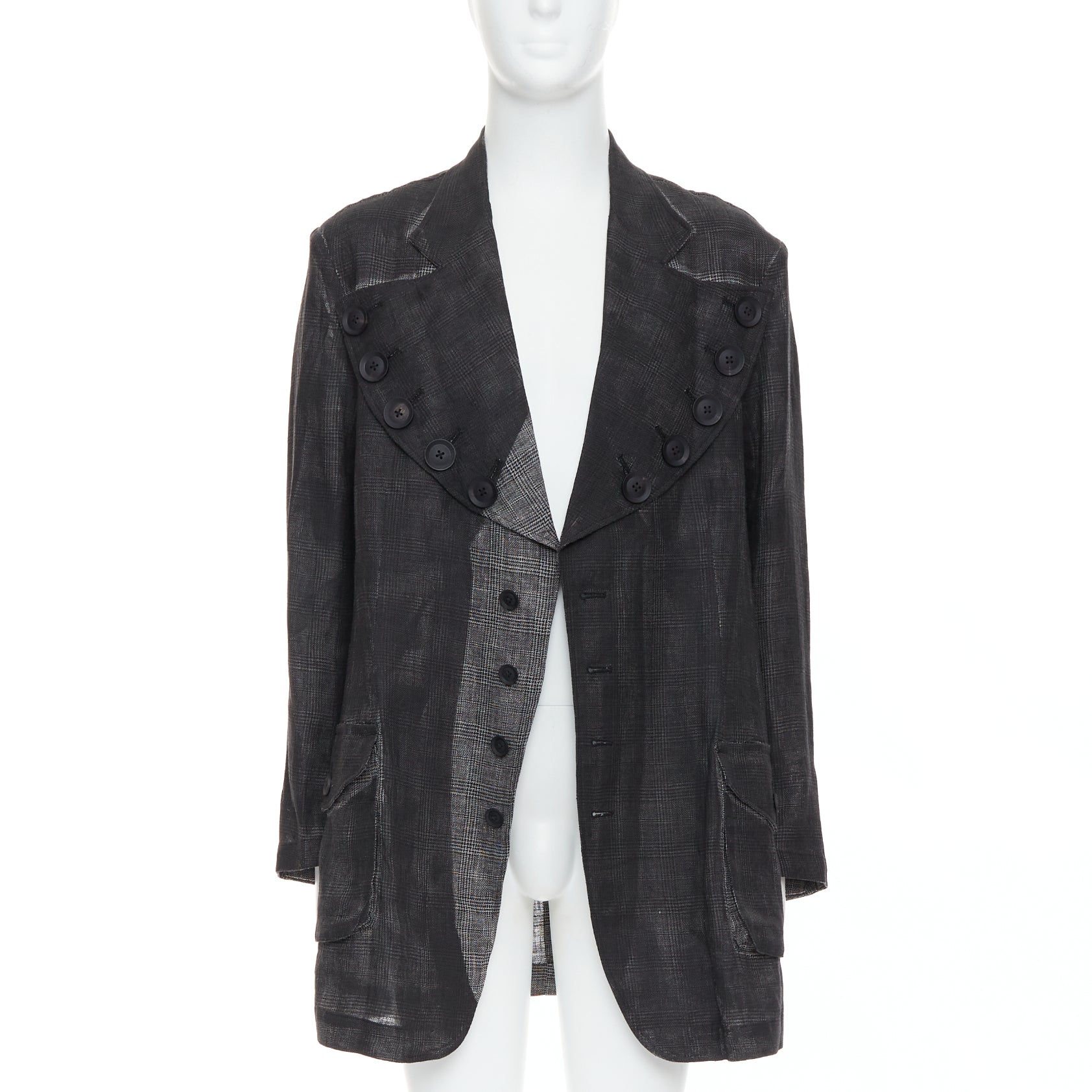 Yohji Yamamoto Grey Gradient Blazer