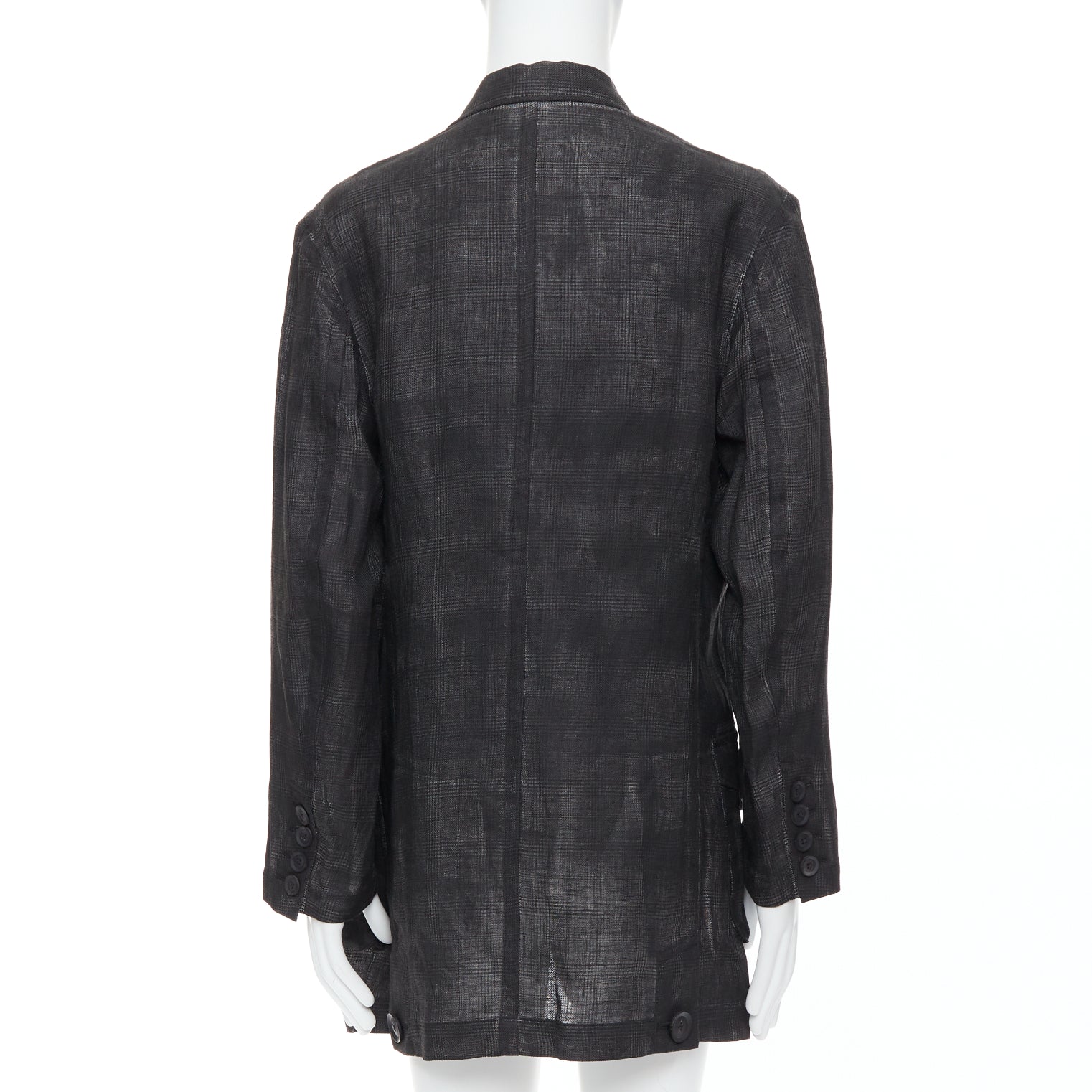 Yohji Yamamoto Grey Gradient Blazer - Detail 1