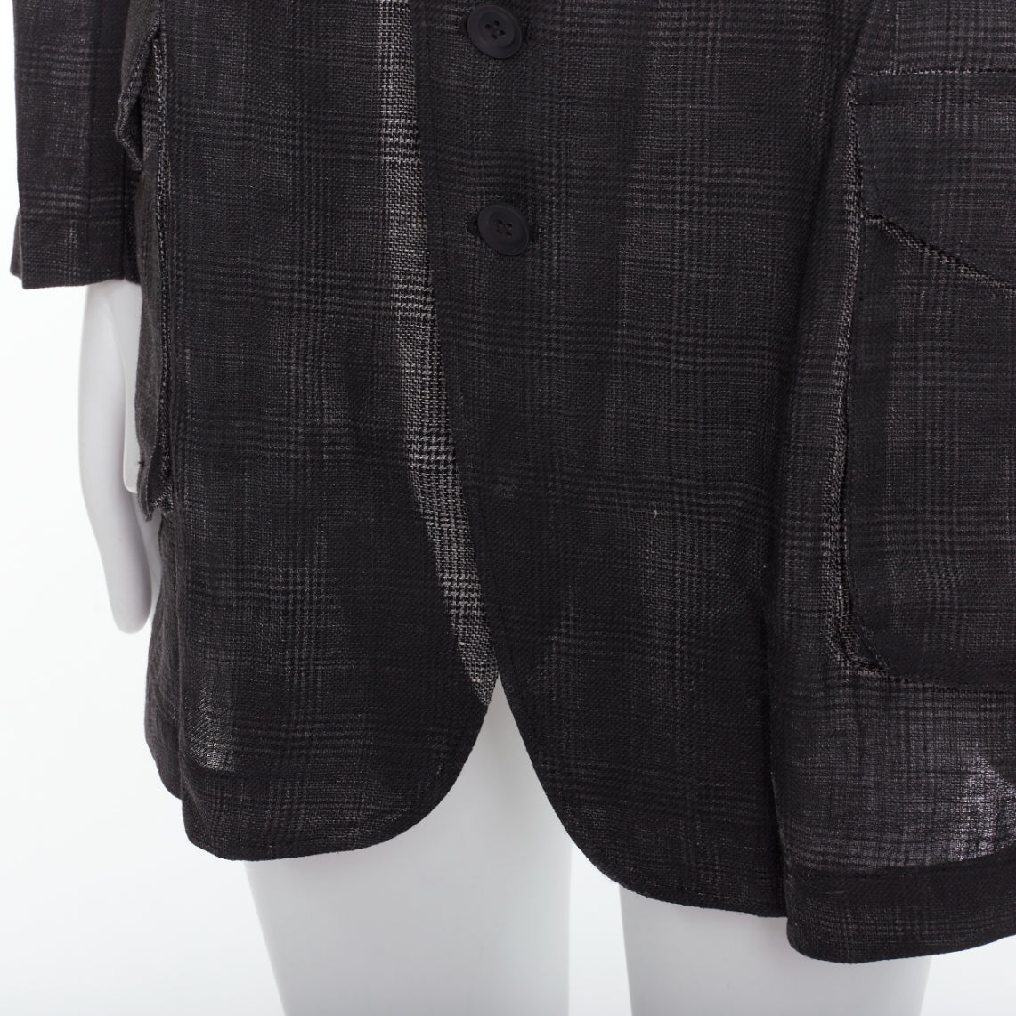 Yohji Yamamoto Grey Gradient Blazer - Image 10
