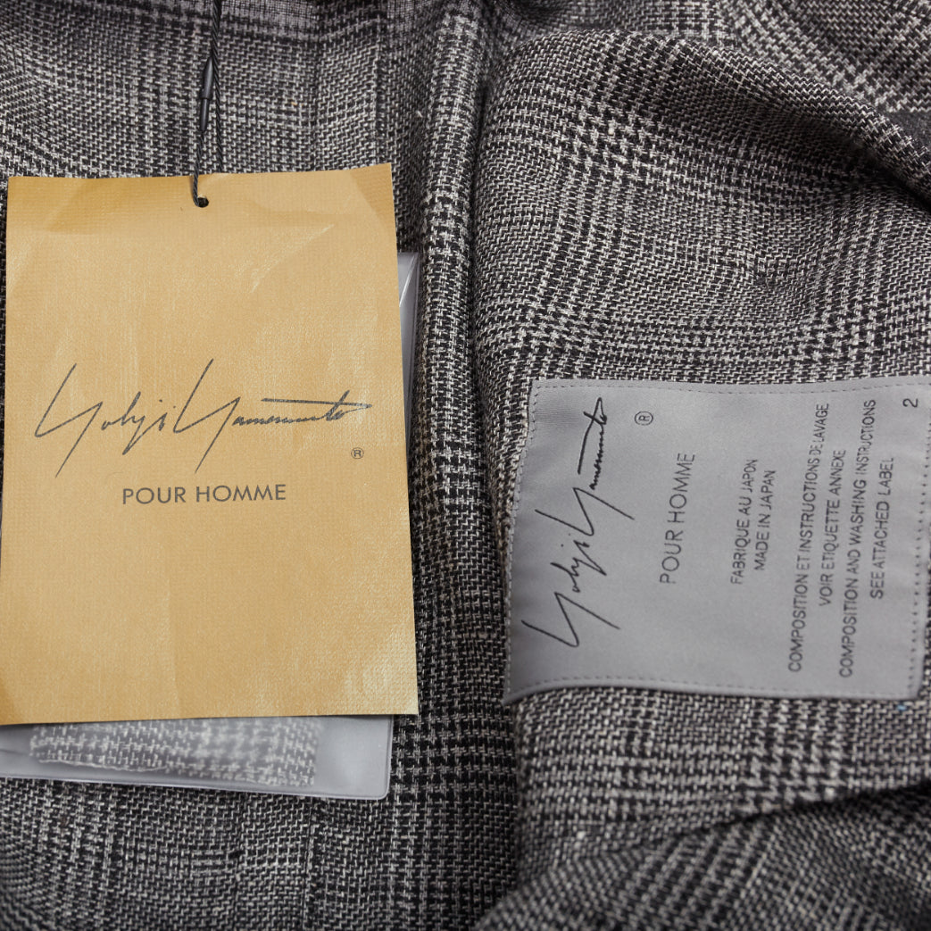 Yohji Yamamoto Grey Gradient Blazer - Image 11
