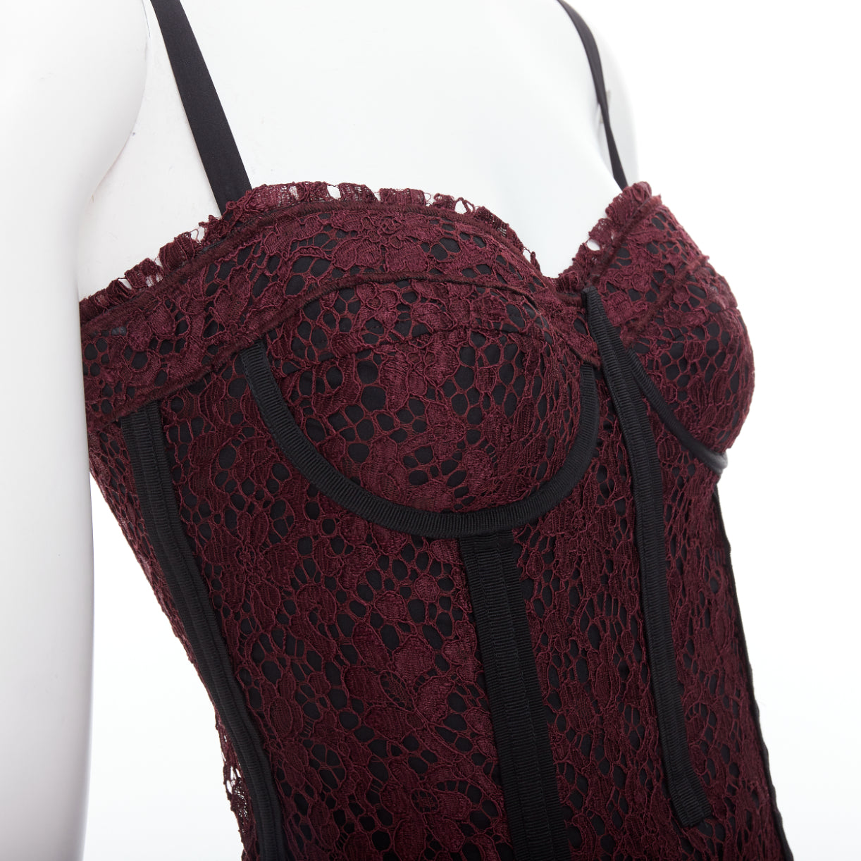 Dolce & Gabbana Lace Corset Bustier - Back view