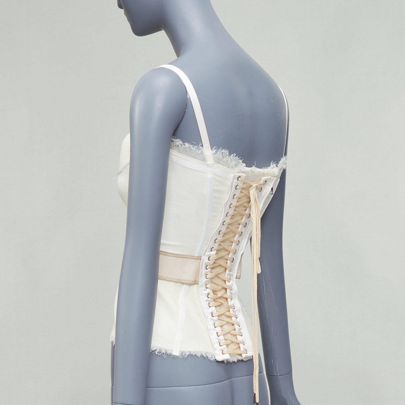 Dolce & Gabbana Mesh Trim Bustier - Side view