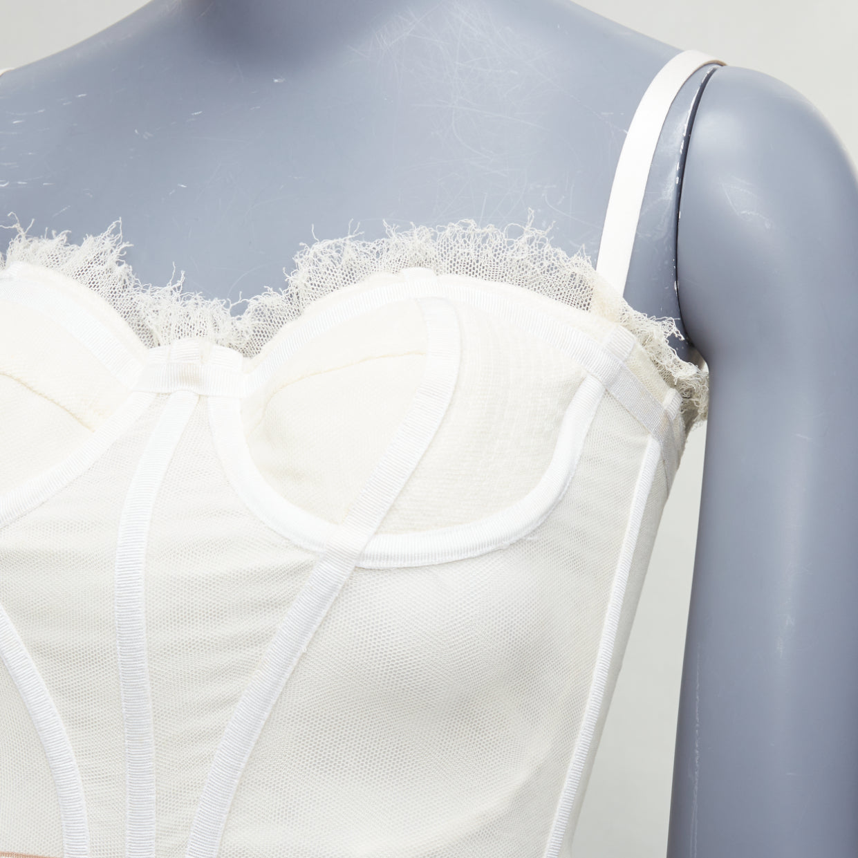 Dolce & Gabbana Mesh Trim Bustier - Detail 1