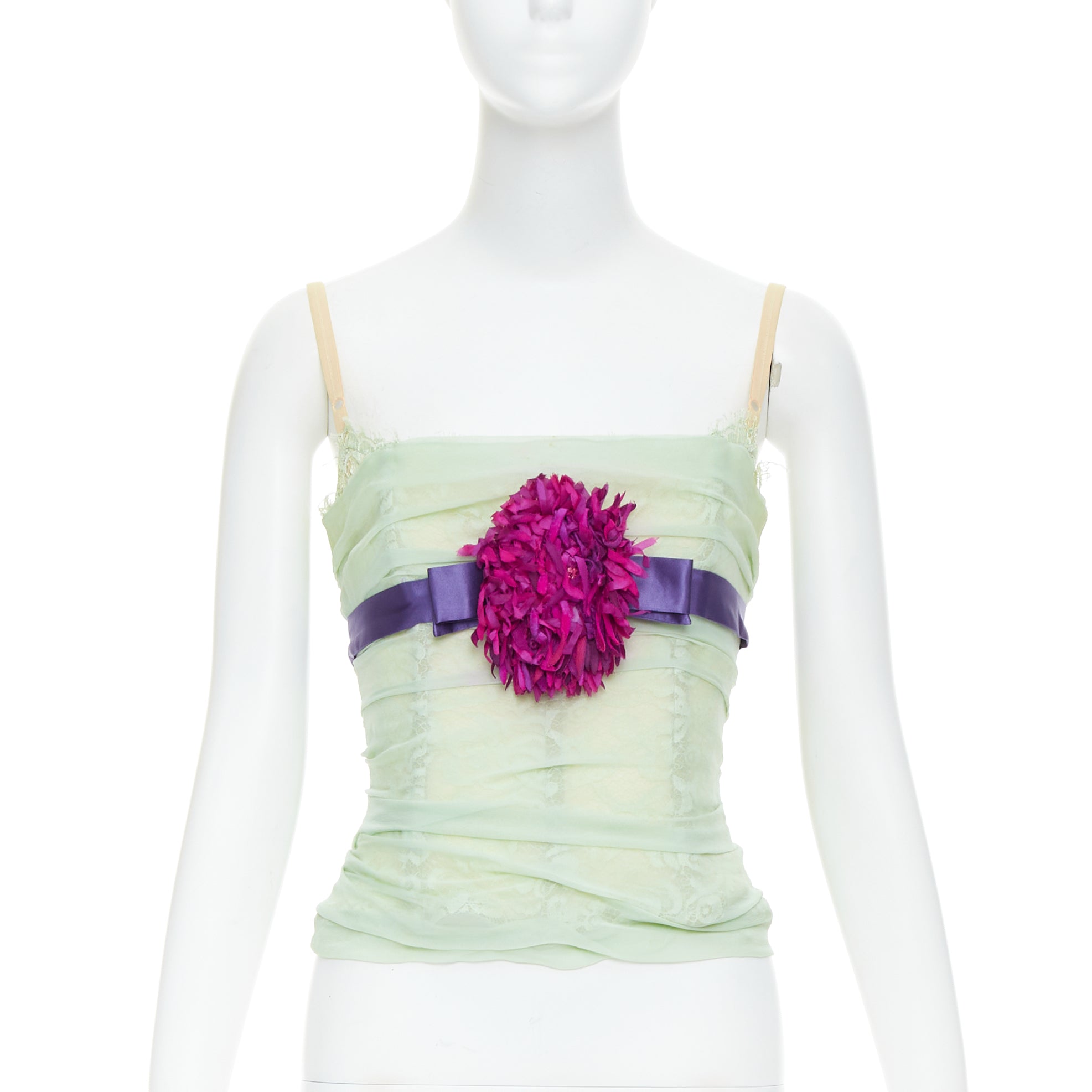Dolce & Gabbana Flower Applique Bustier