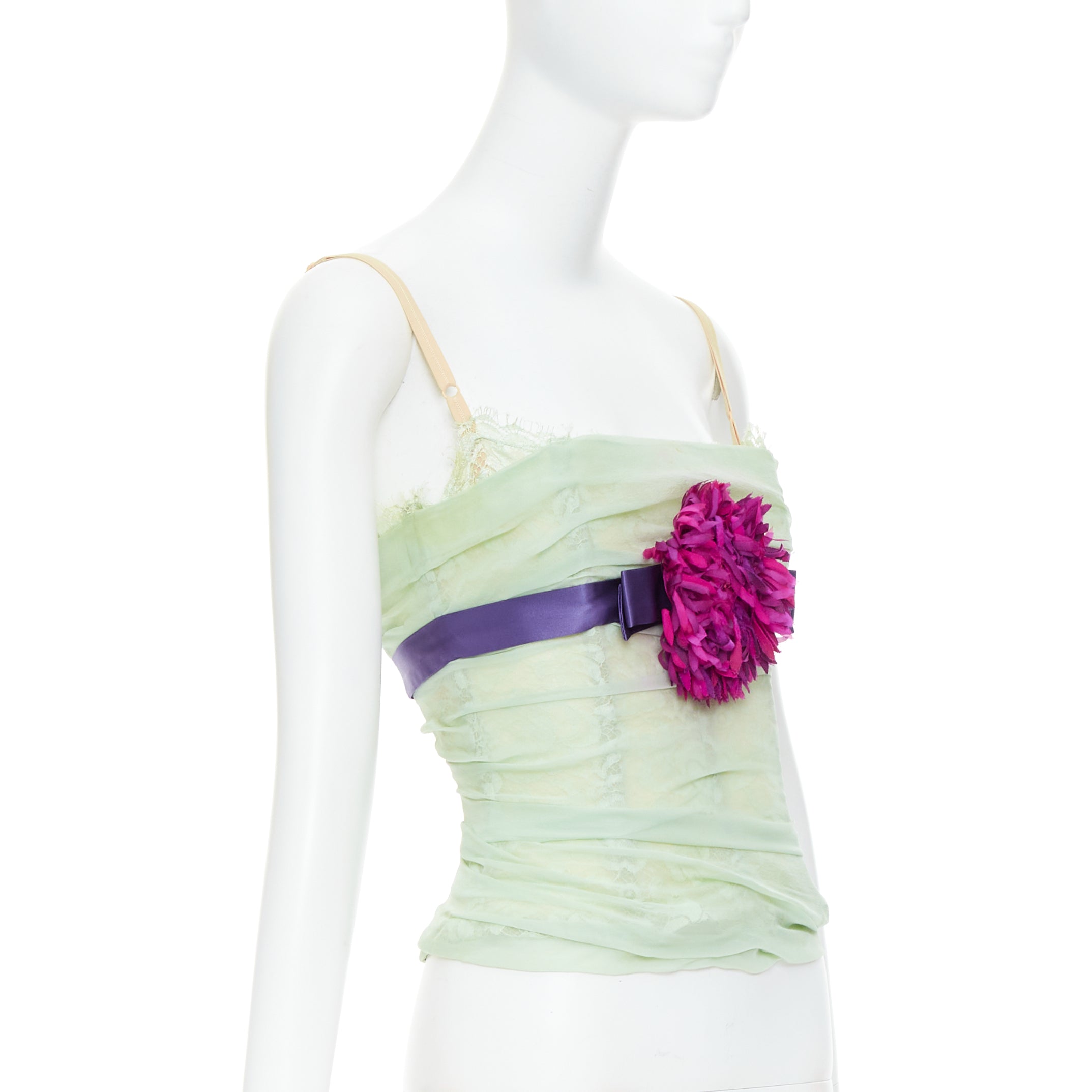 Dolce & Gabbana Flower Applique Bustier - Image 6