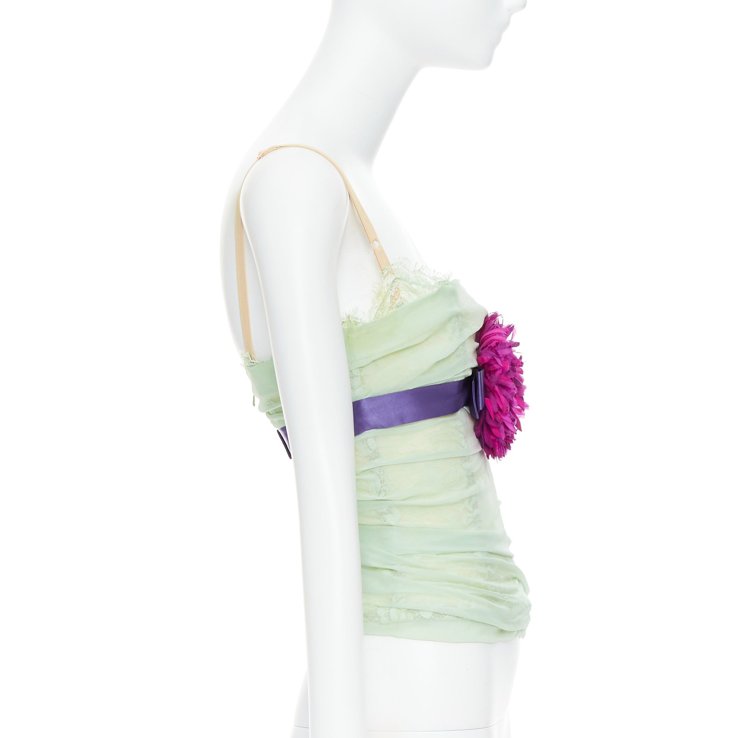 Dolce & Gabbana Flower Applique Bustier - 4