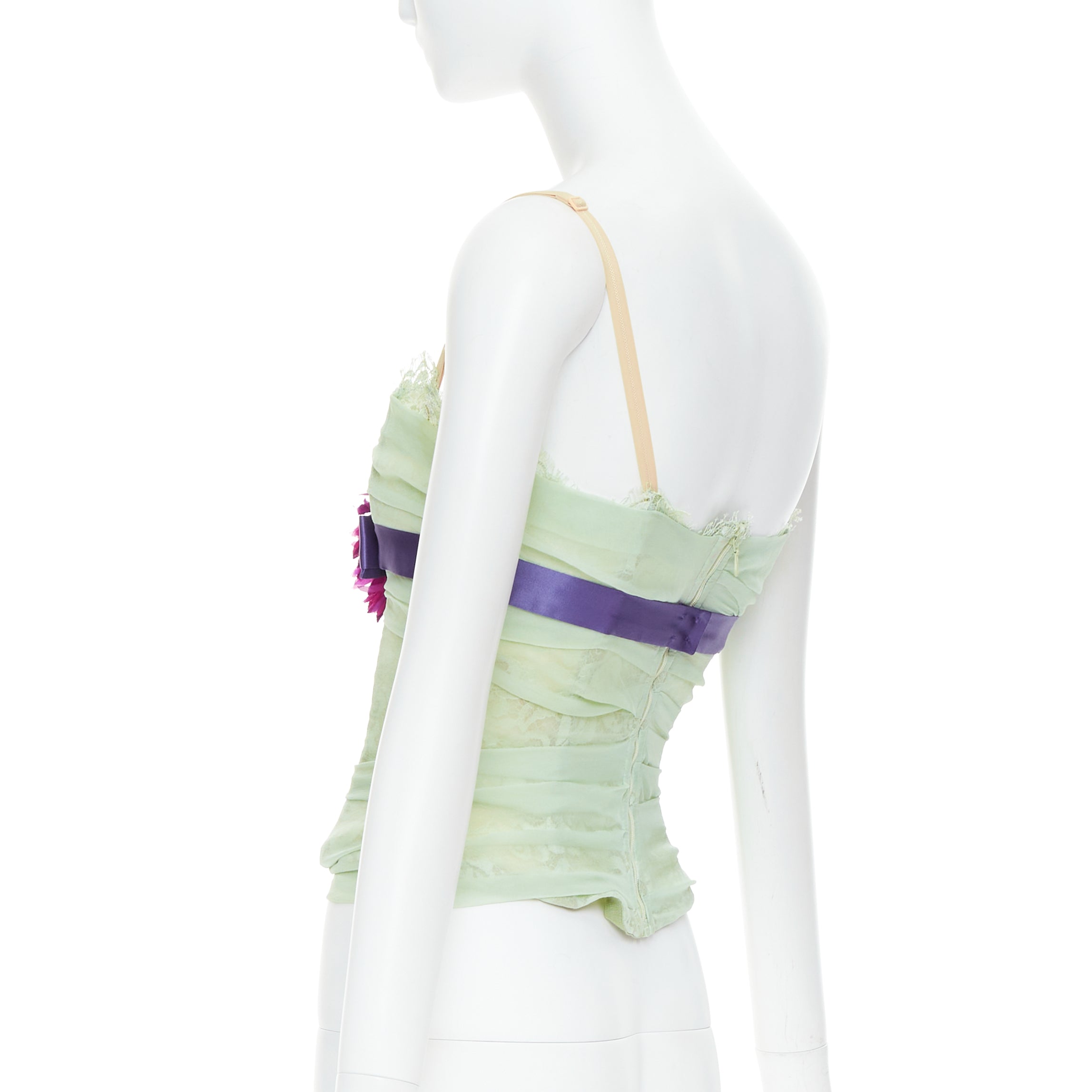 Dolce & Gabbana Flower Applique Bustier - Detail 1