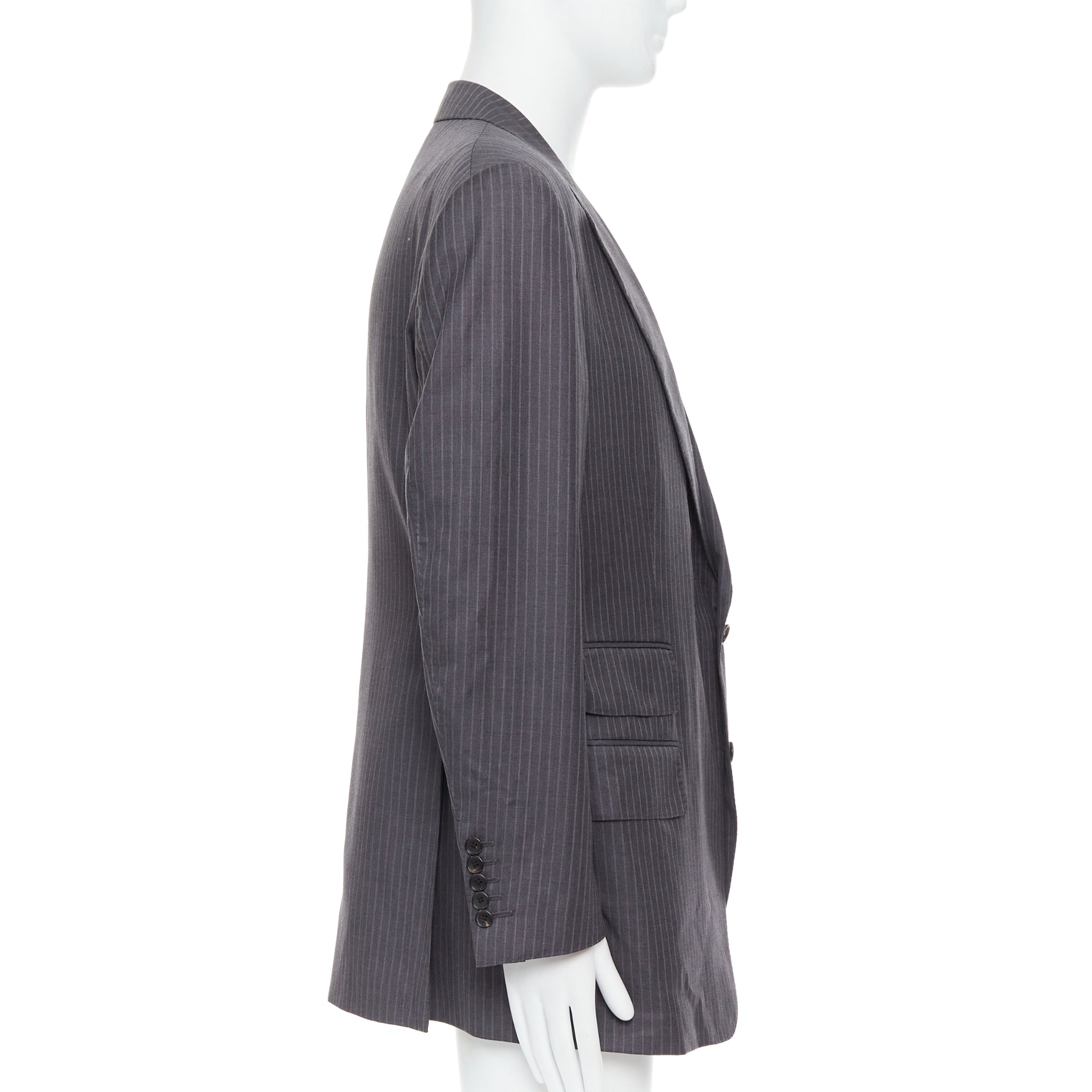 Tom Ford Pinstripe Flap Blazer - 4