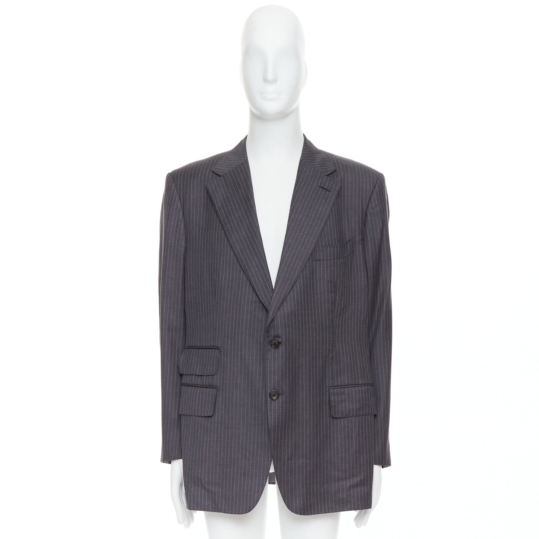 Tom Ford Pinstripe Flap Blazer - Image 11