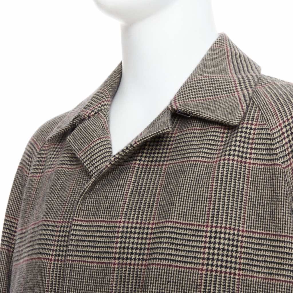 Loro Piana Green Herringbone Coat - Back view