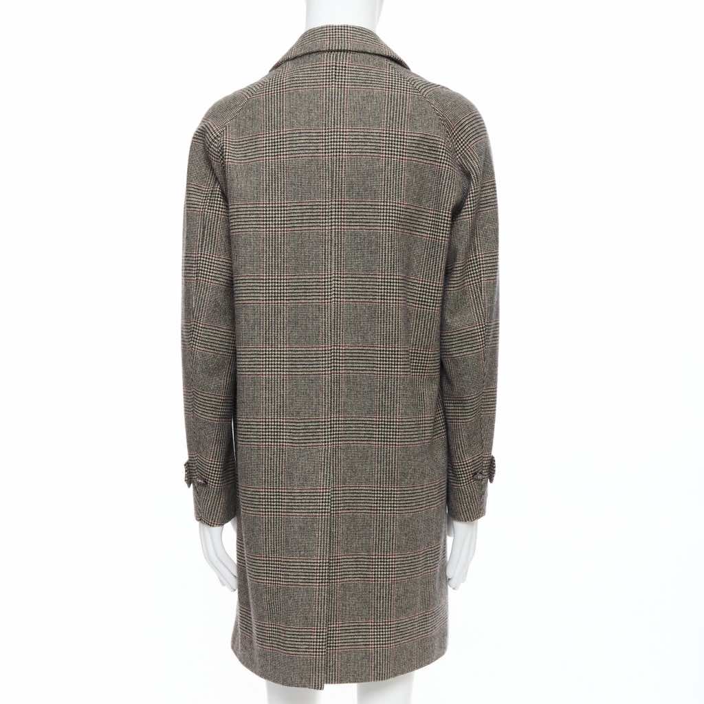 Loro Piana Green Herringbone Coat - Side view