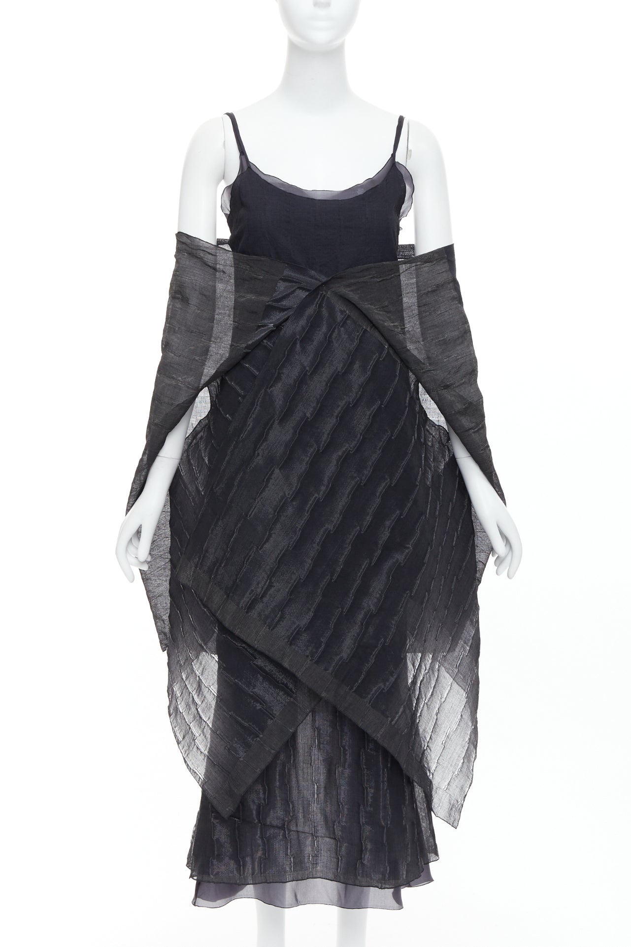 Romeo Gigli Crinkled Dress Shawl