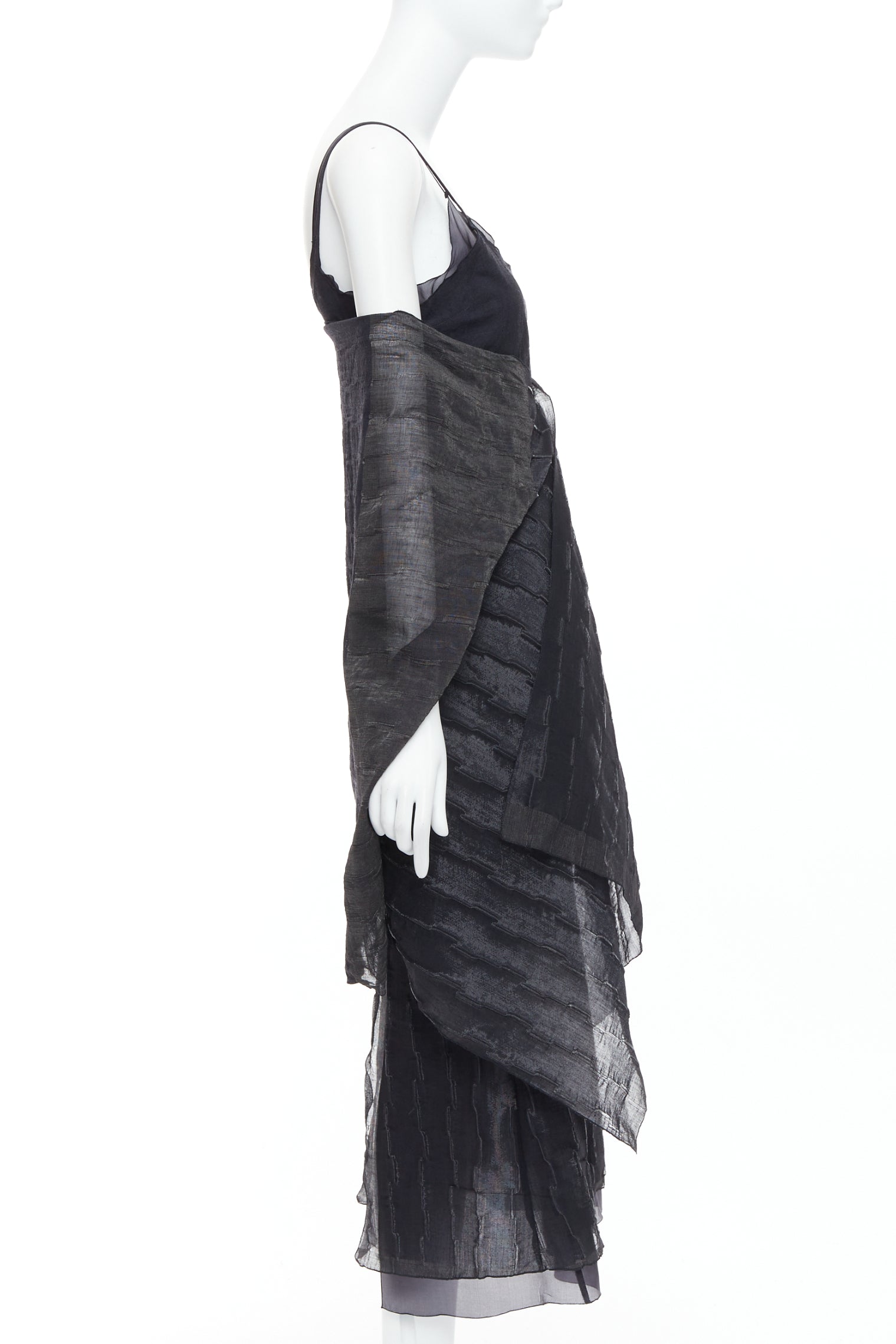 Romeo Gigli Crinkled Dress Shawl - 4