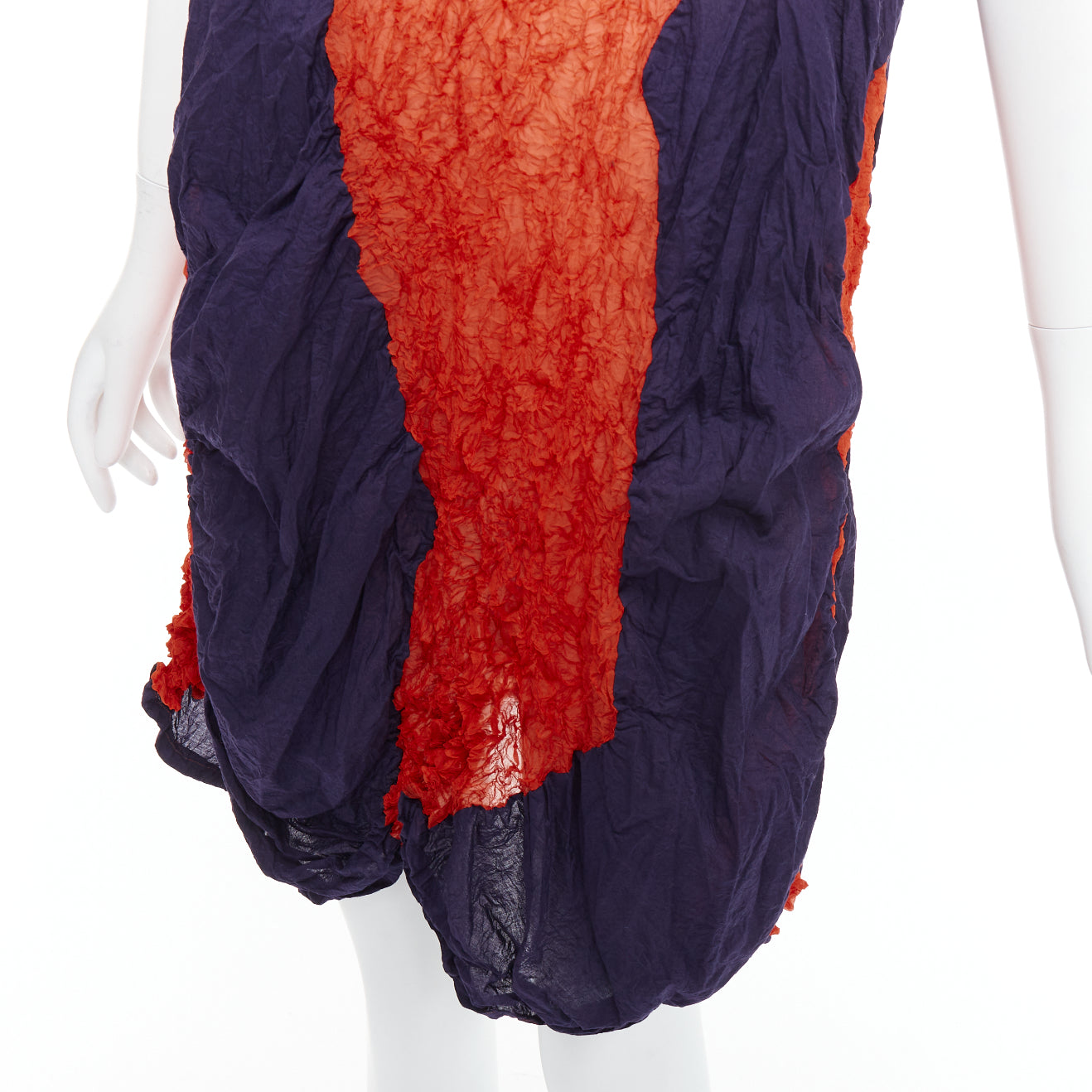 Issey Miyake Graphic Asymmetric Dress - Back view