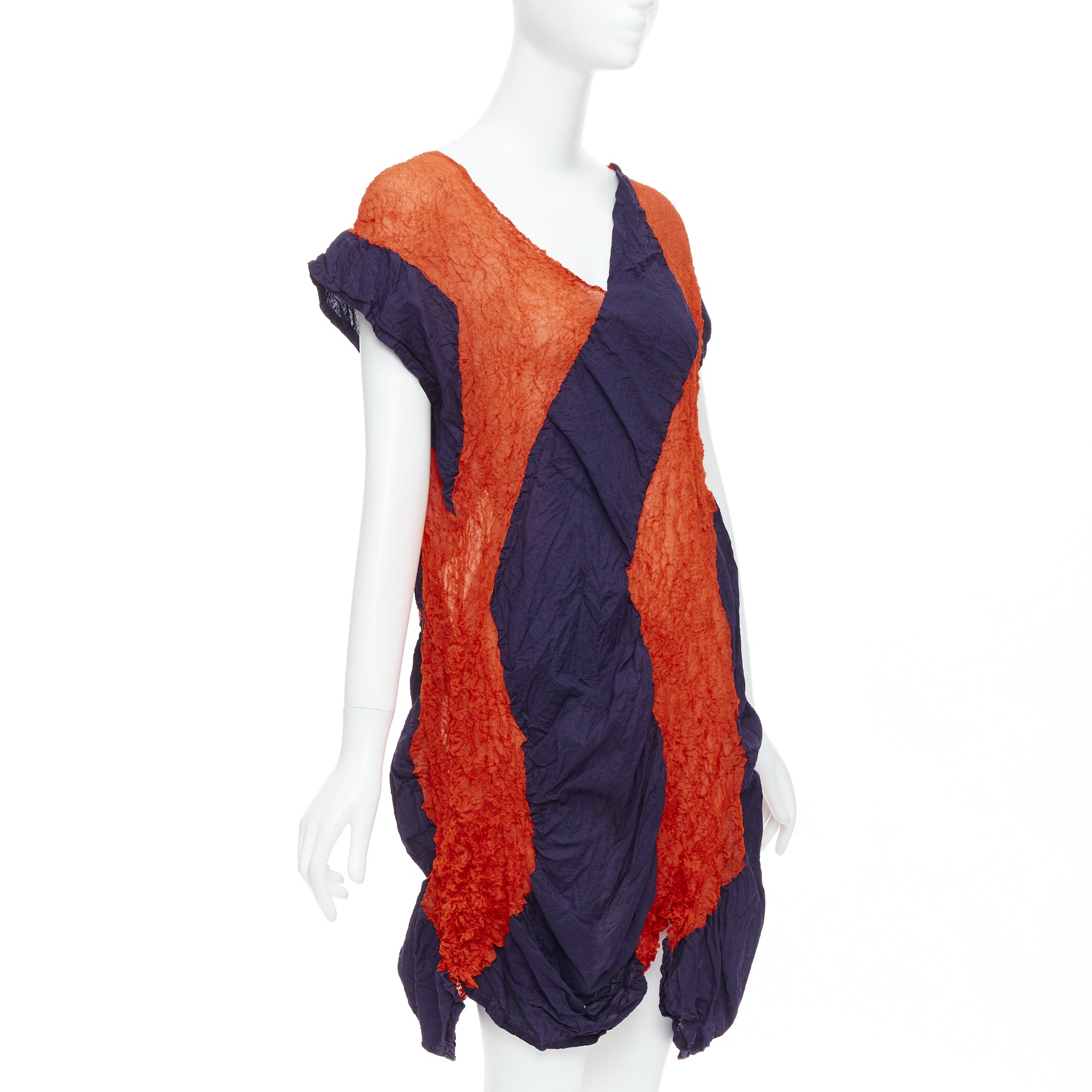 Issey Miyake Graphic Asymmetric Dress - Image 6