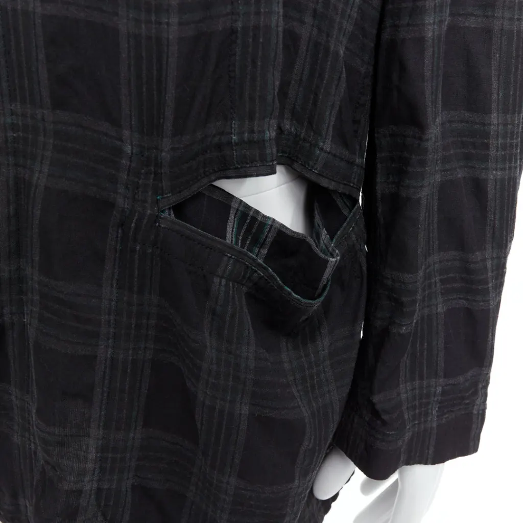 Yohji Yamamoto Grey Slashed Blazer Grey Never worn - Back View