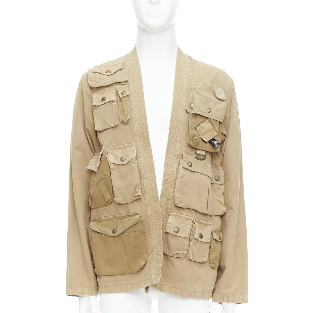 Kapital Beige Kimono Jacket Beige Cotton Never worn - Front View