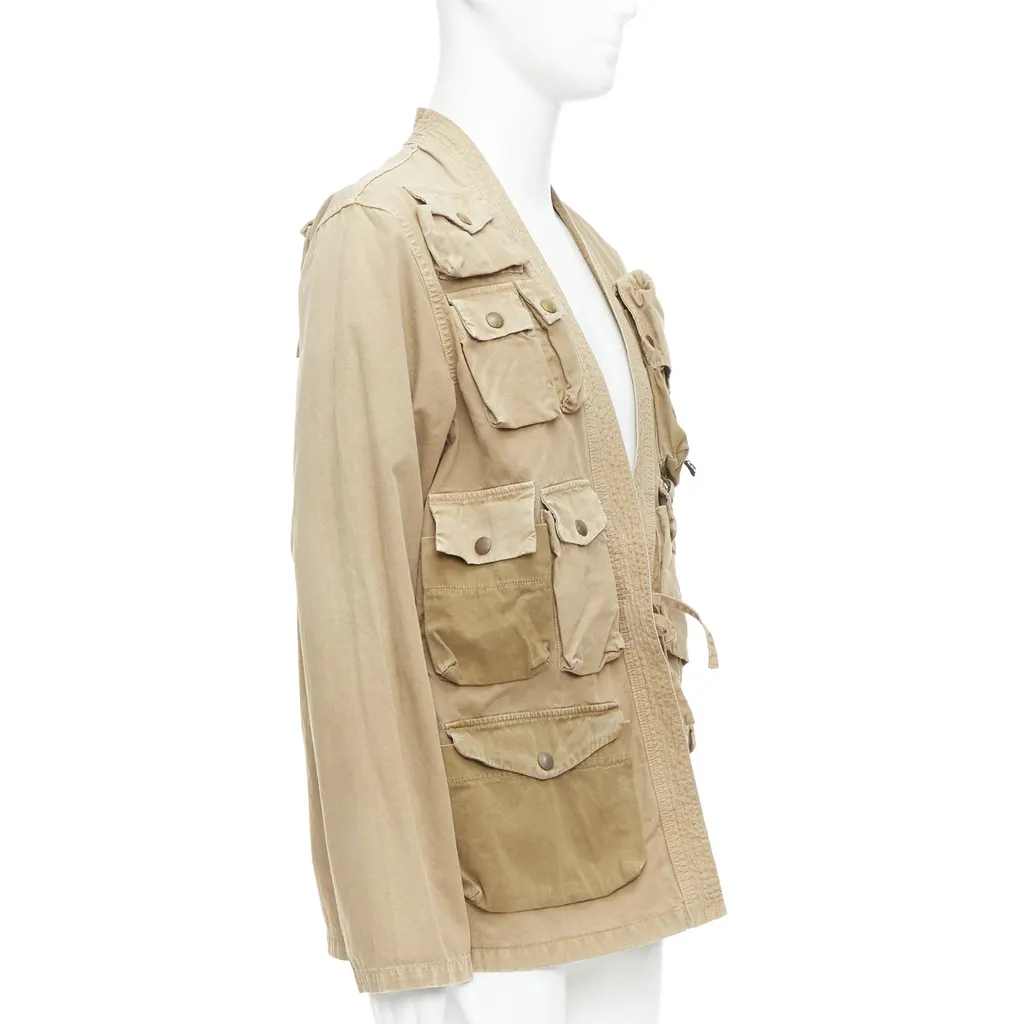 Kapital Beige Kimono Jacket Beige Cotton Never worn - Inside View