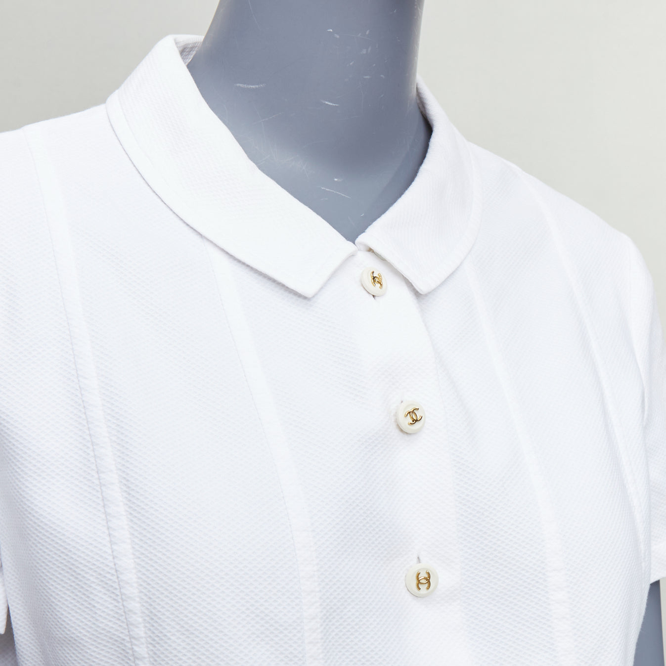 Chanel Cotton CC Logo Crop Shirt - Back view