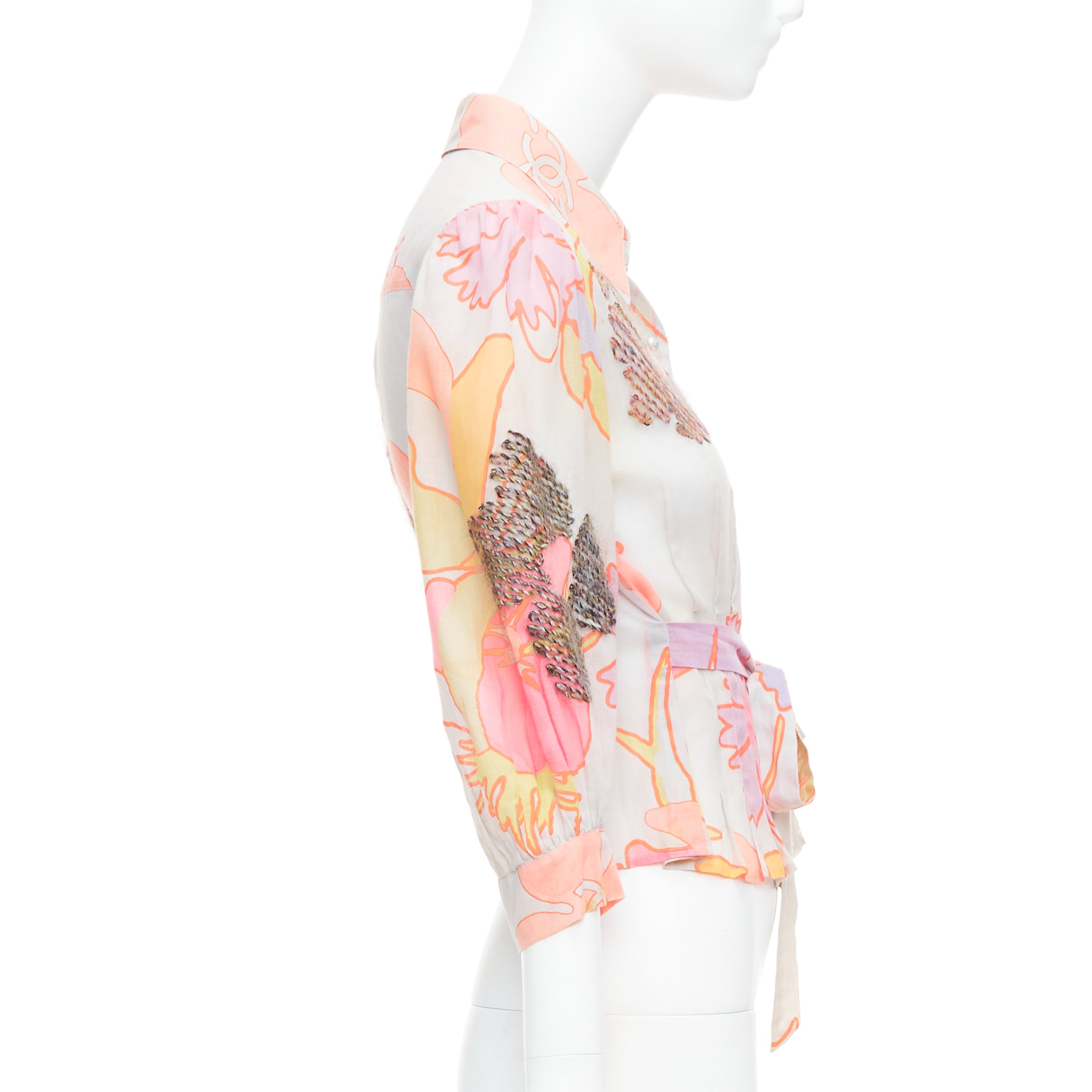 Chanel Floral Embroidery Blouse - 4