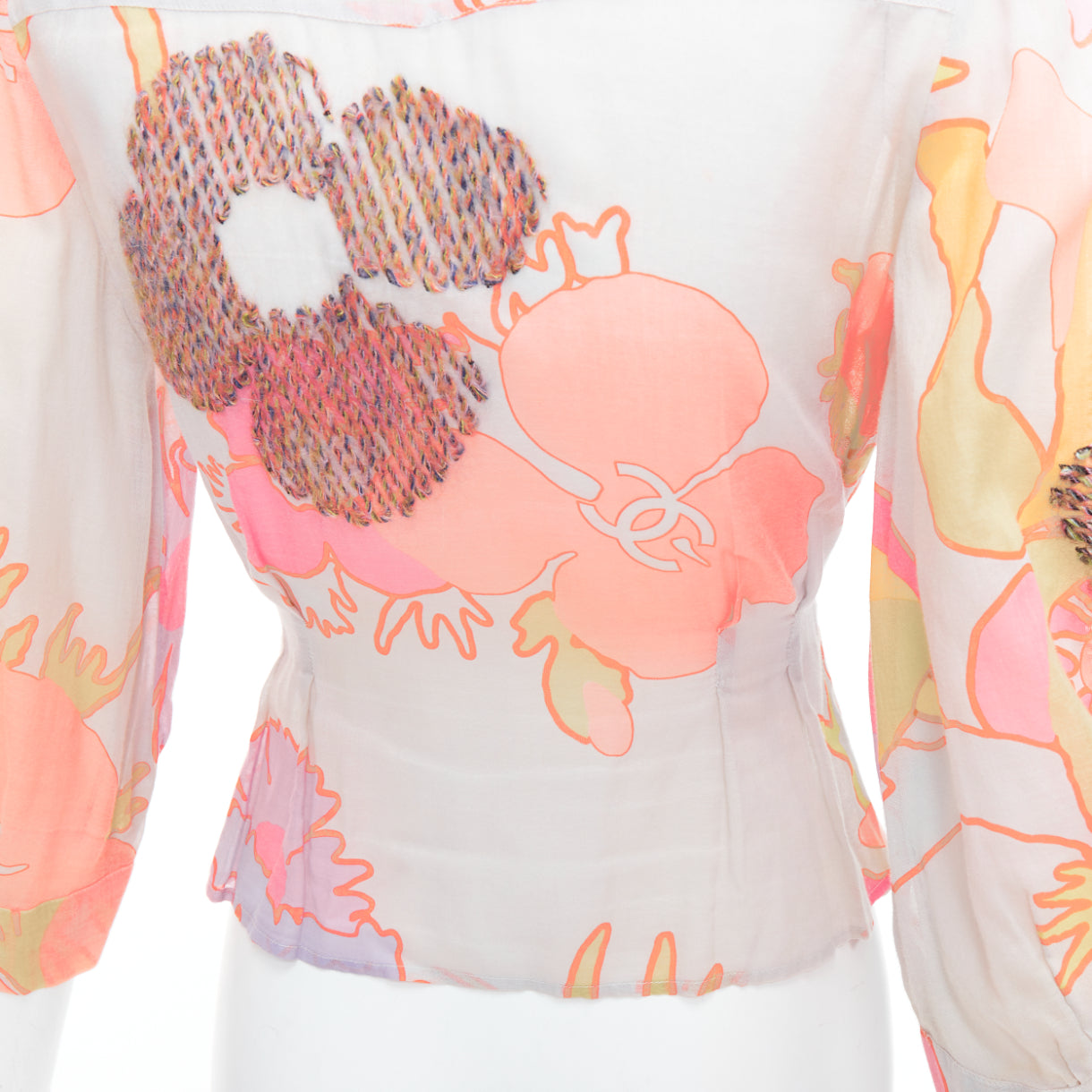 Chanel Floral Embroidery Blouse - Detail 2