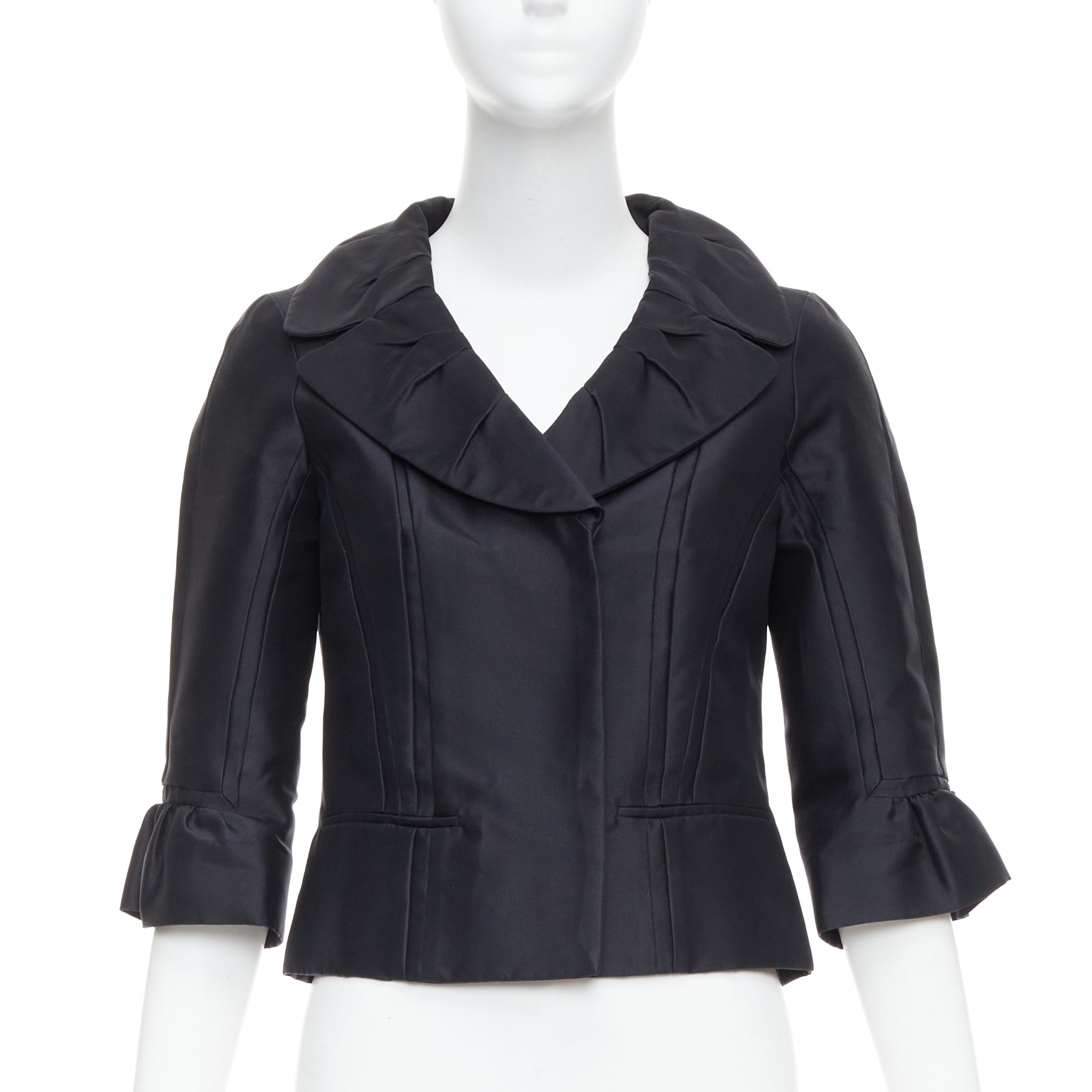 Louis Vuitton Black Silk Jacket - Image 6